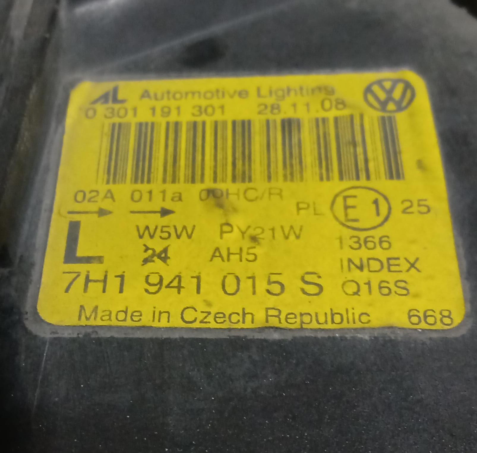 Fanale anteriore sinistro