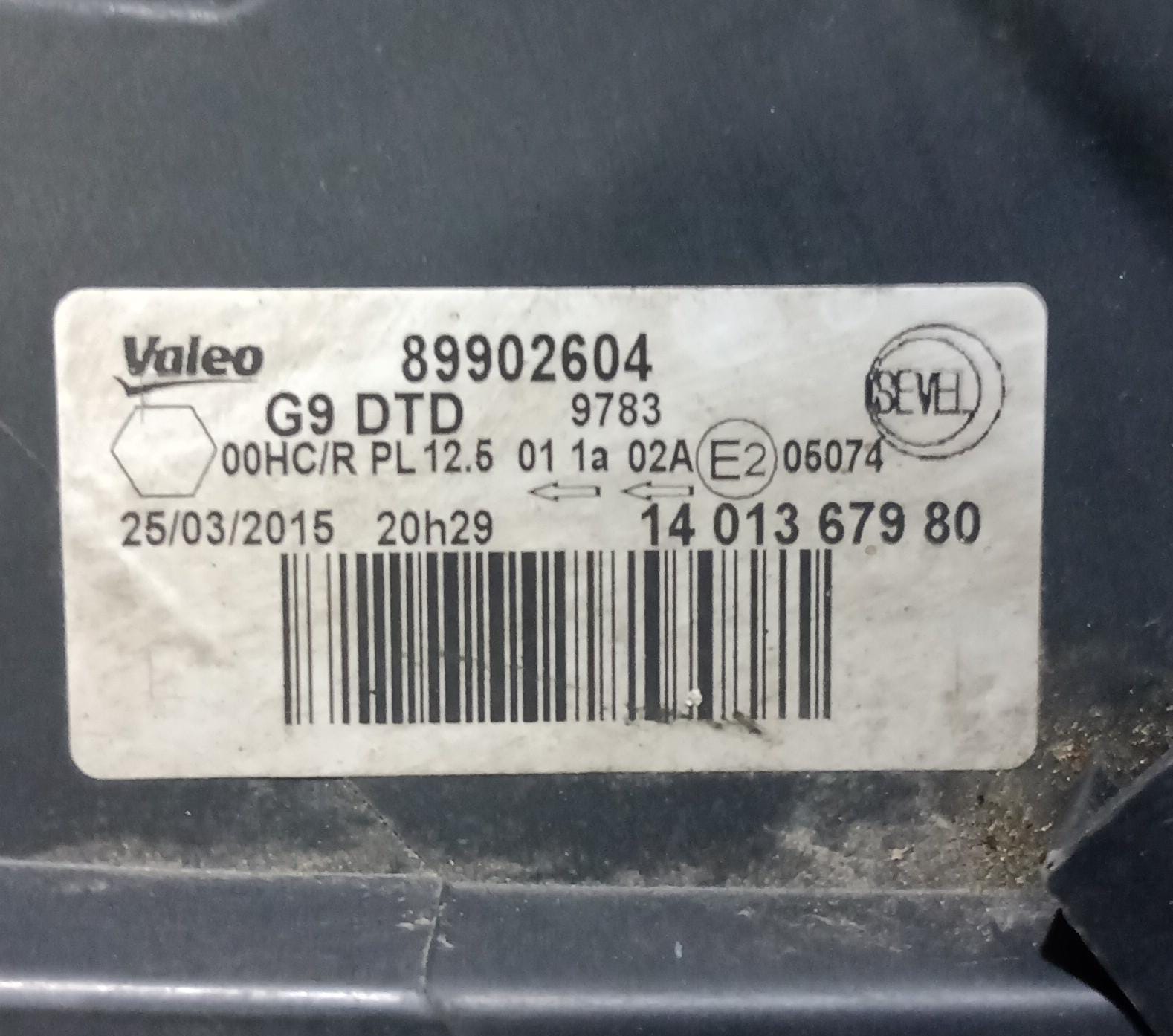 Fanale anteriore destro