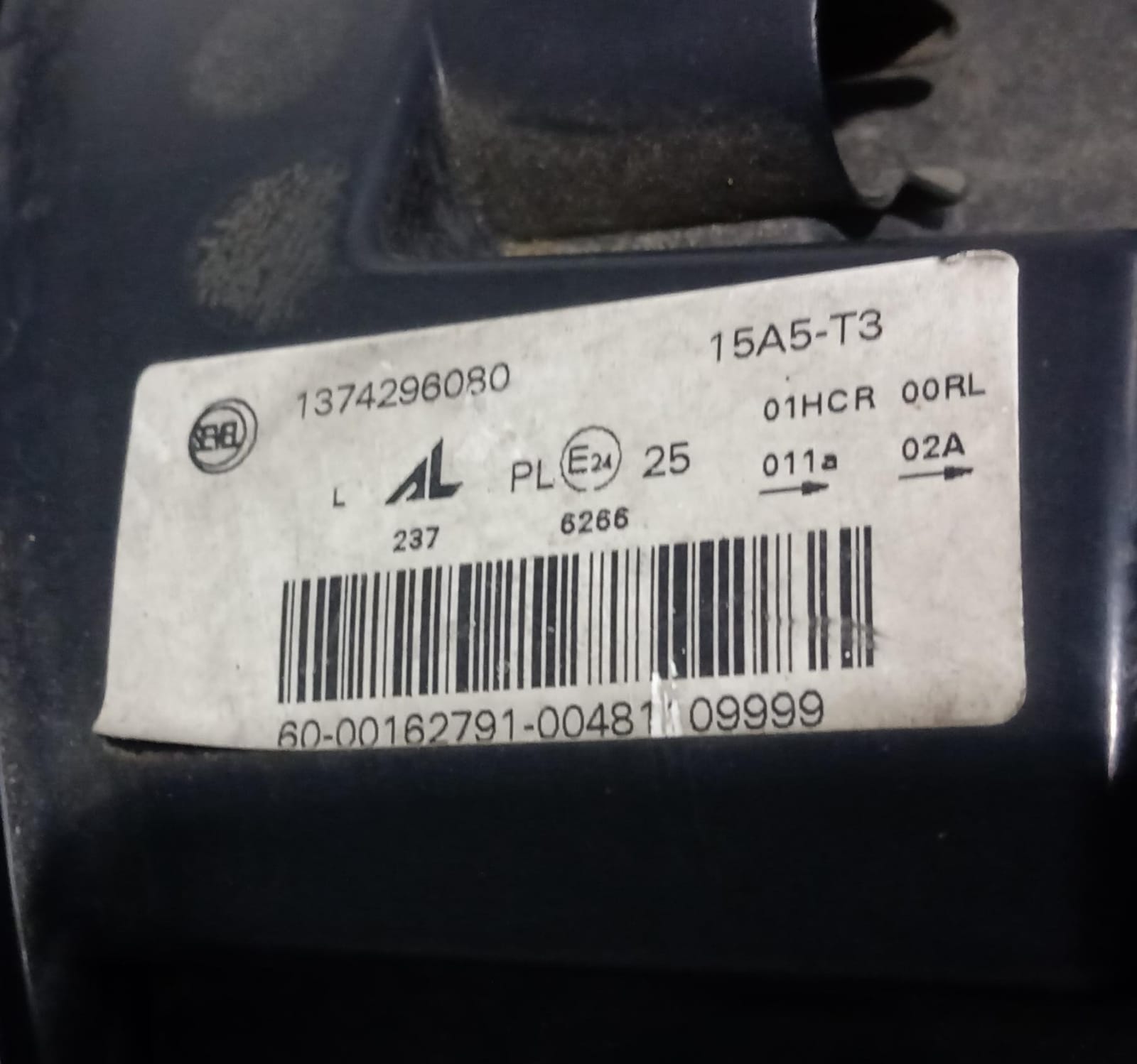 Fanale anteriore sinistro