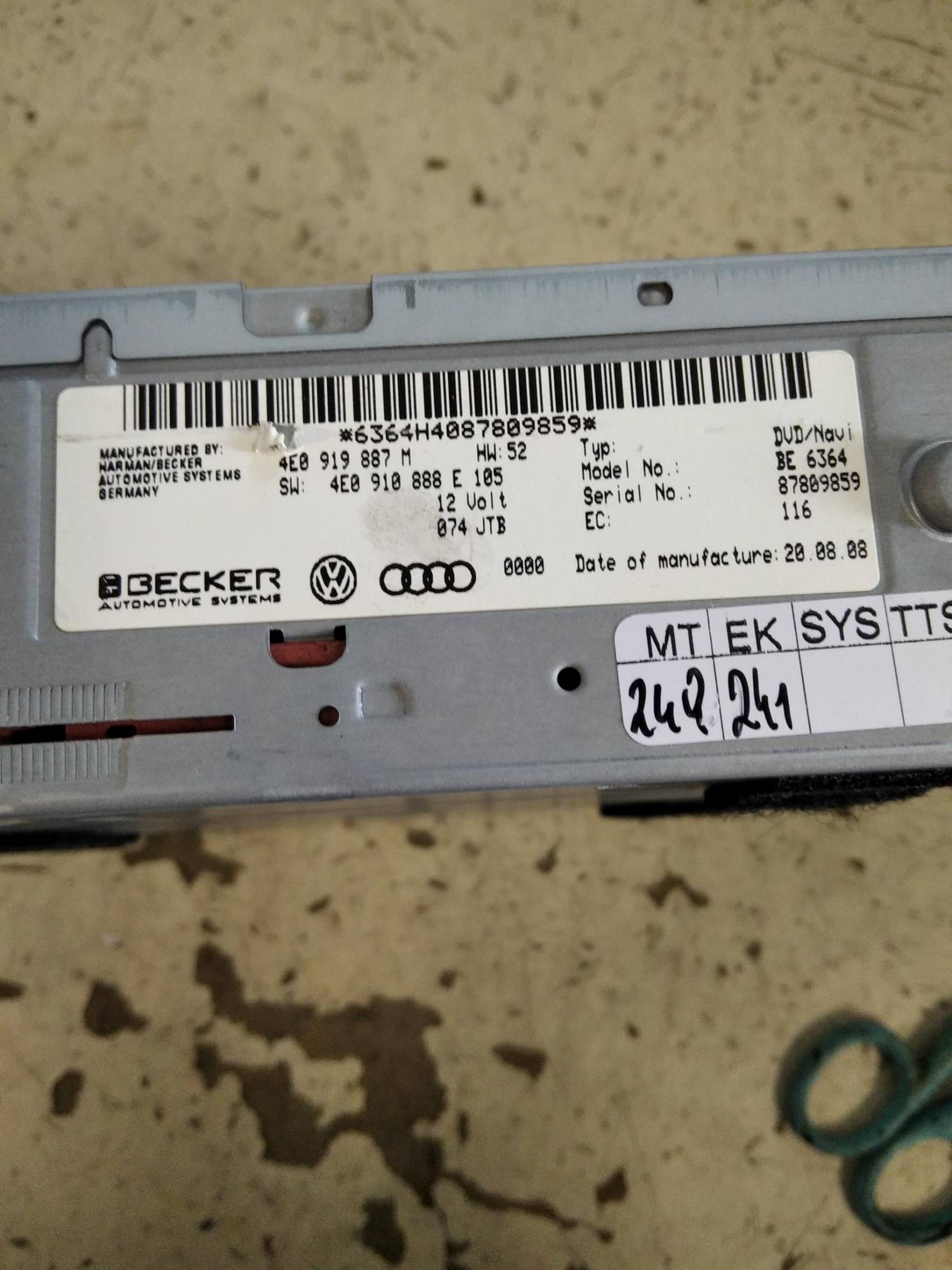 Centralina autoradio