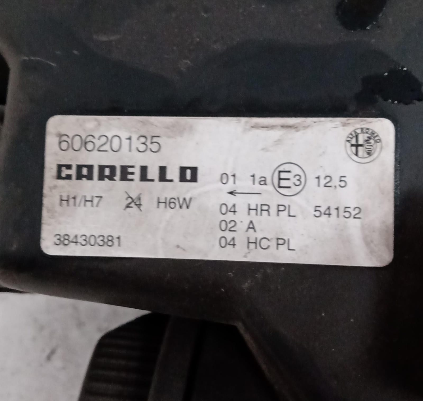 Fanale anteriore sinistro