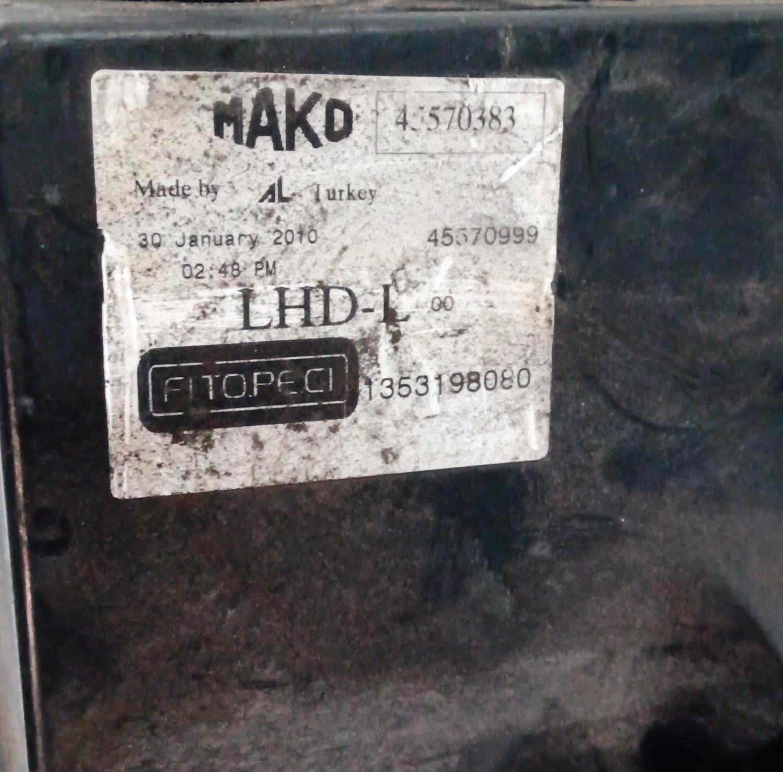 Fanale anteriore sinistro