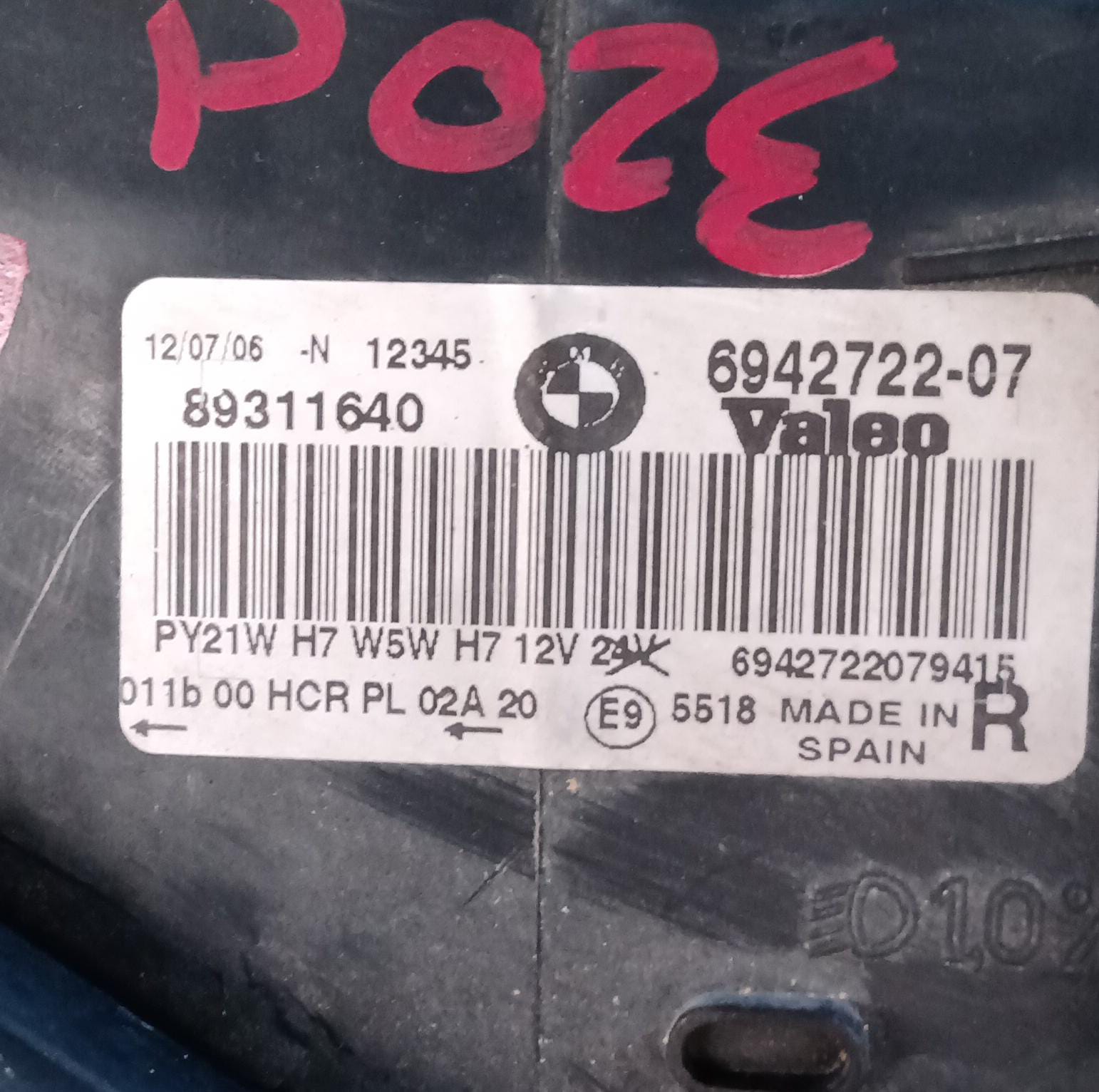 Fanale anteriore destro