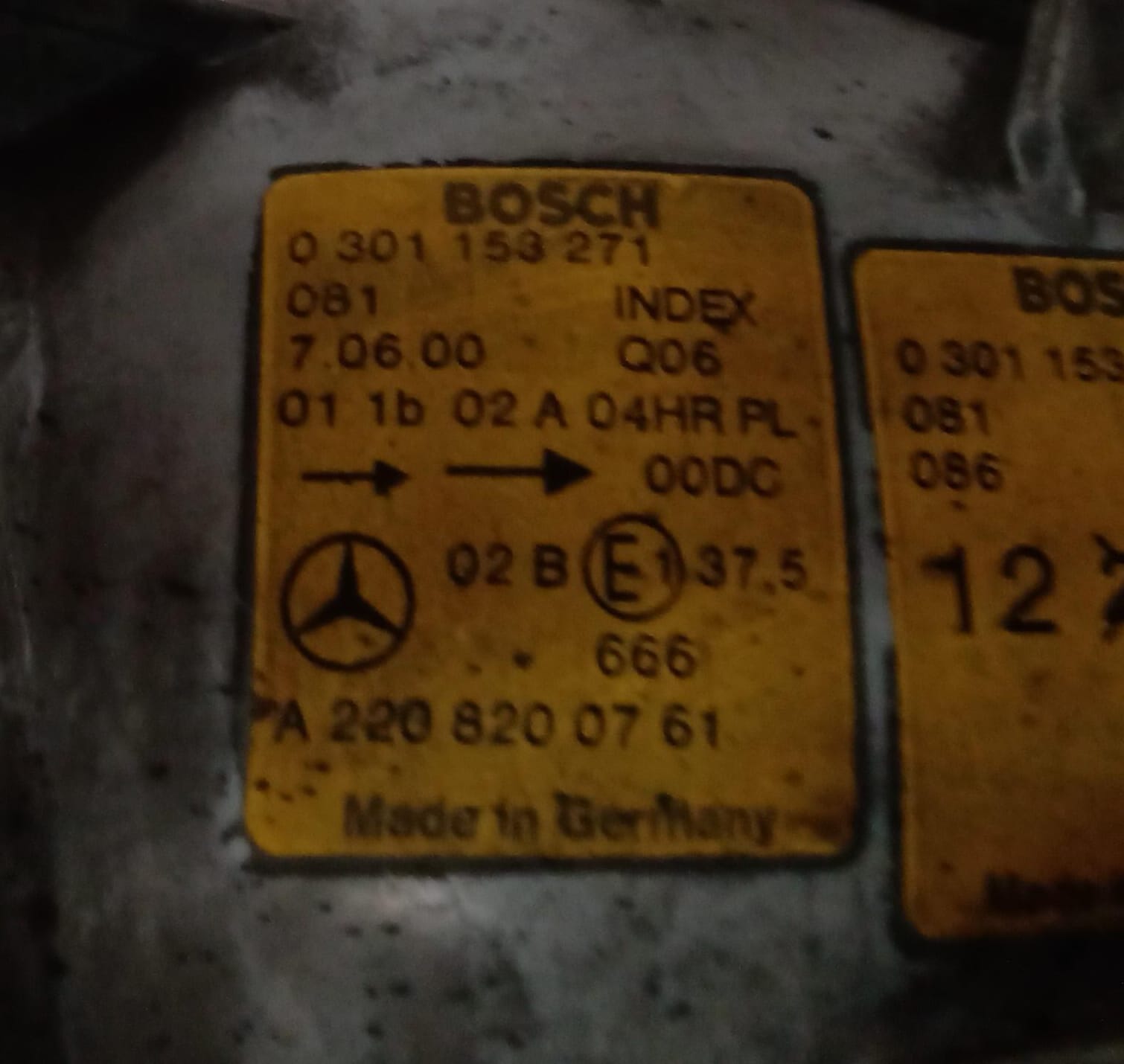 Fanale anteriore sinistro