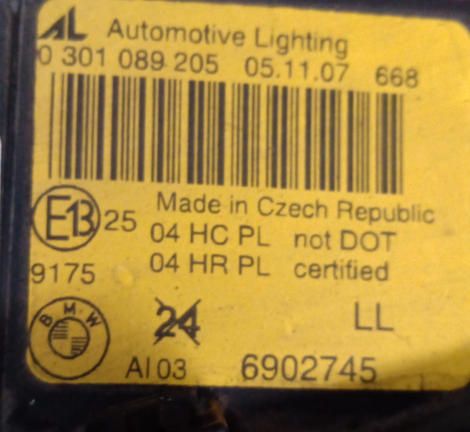 Fanale anteriore sinistro