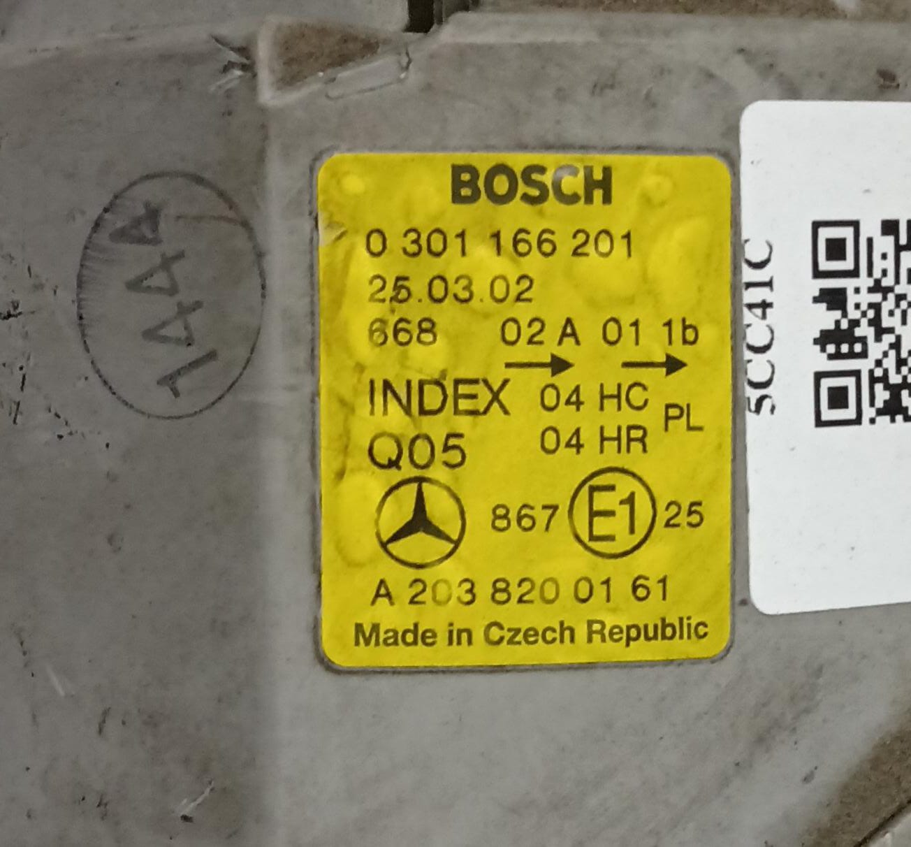 Fanale anteriore sinistro