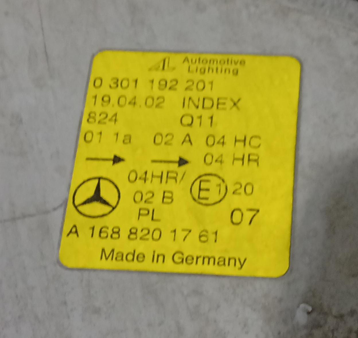 Fanale anteriore sinistro