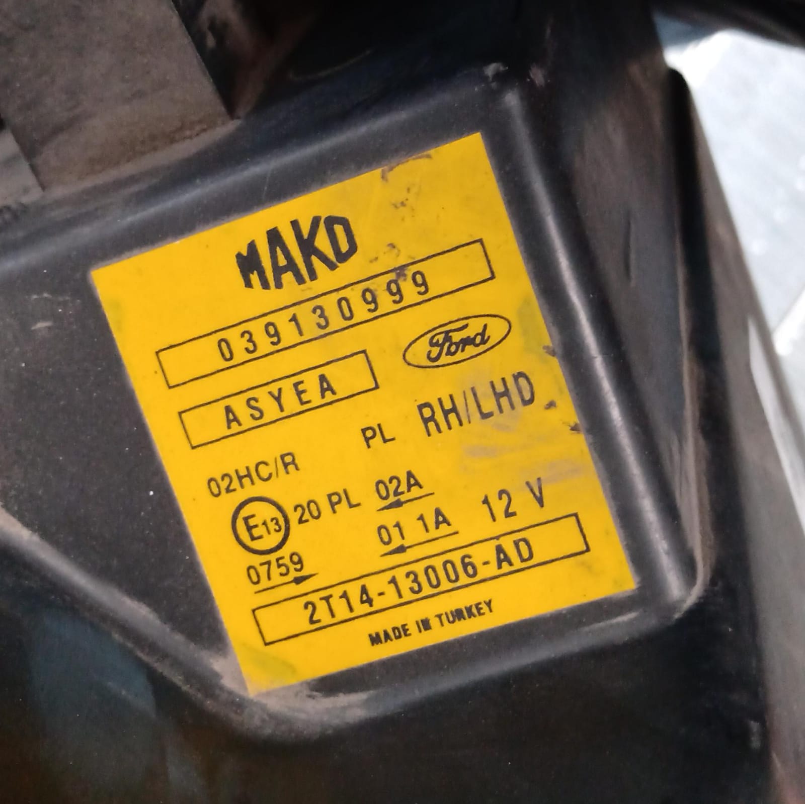 Fanale anteriore destro