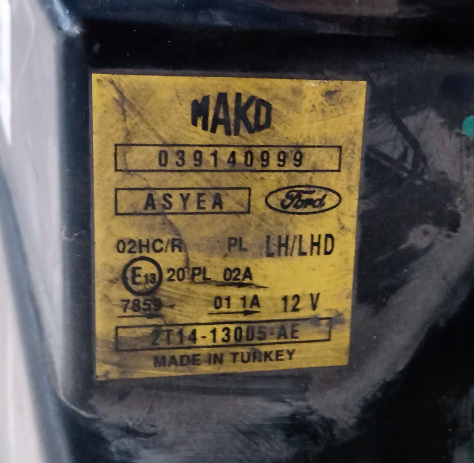 Fanale anteriore sinistro