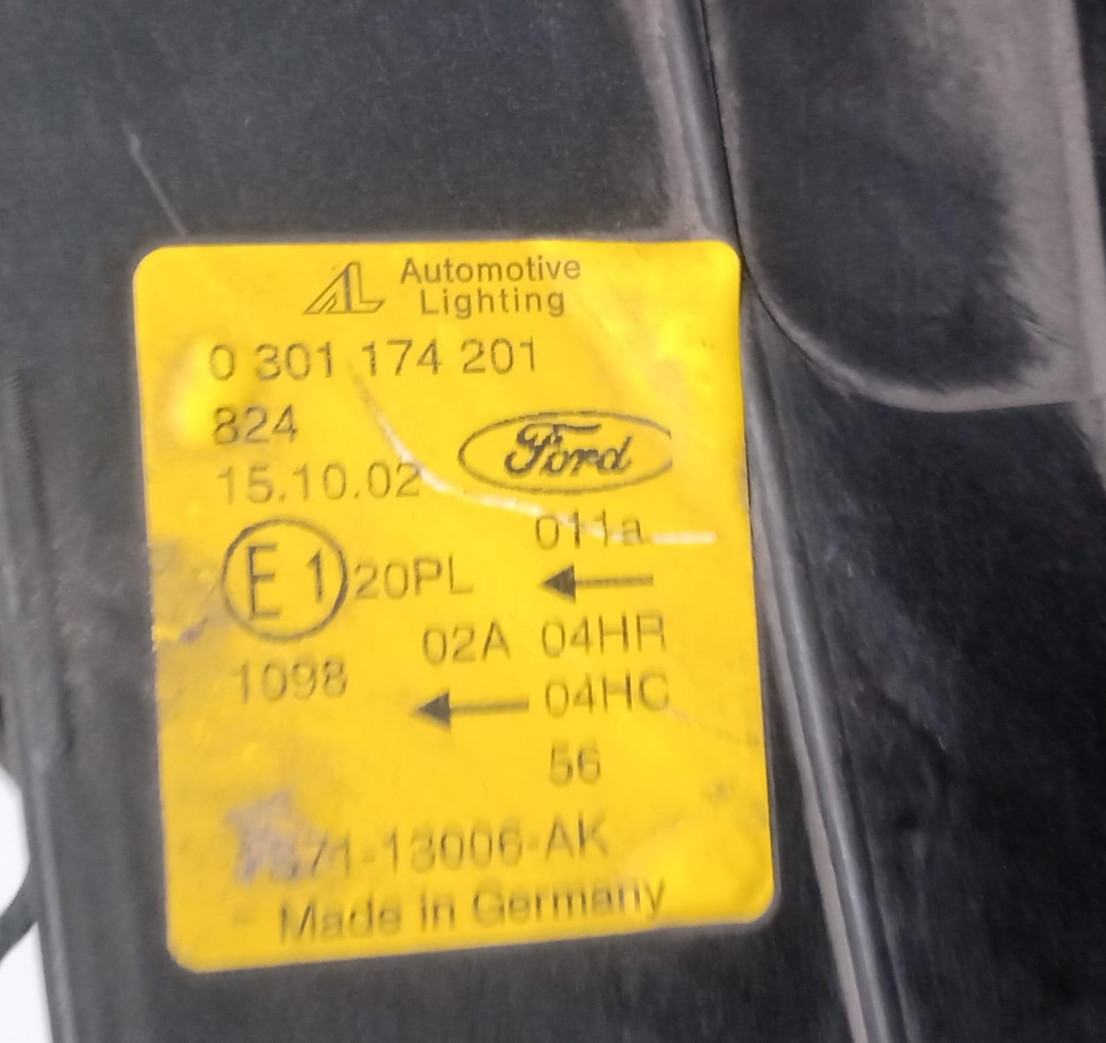 Fanale anteriore sinistro