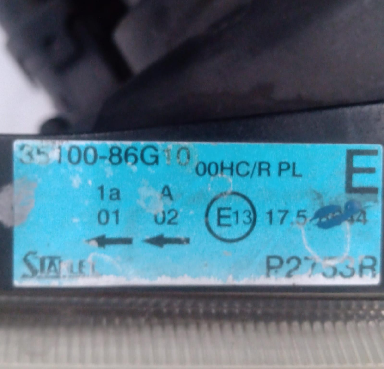 Fanale anteriore destro