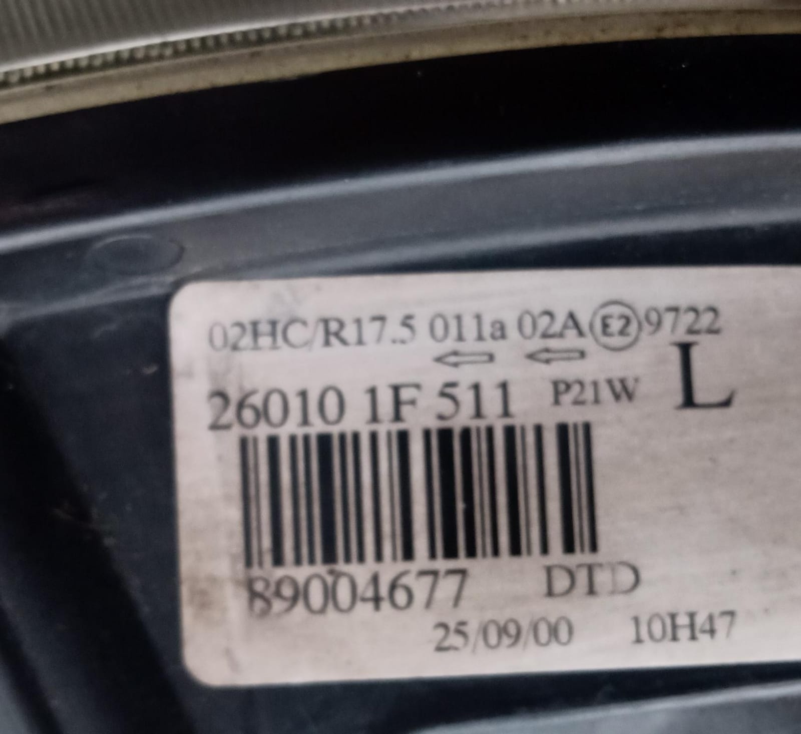 Fanale anteriore destro