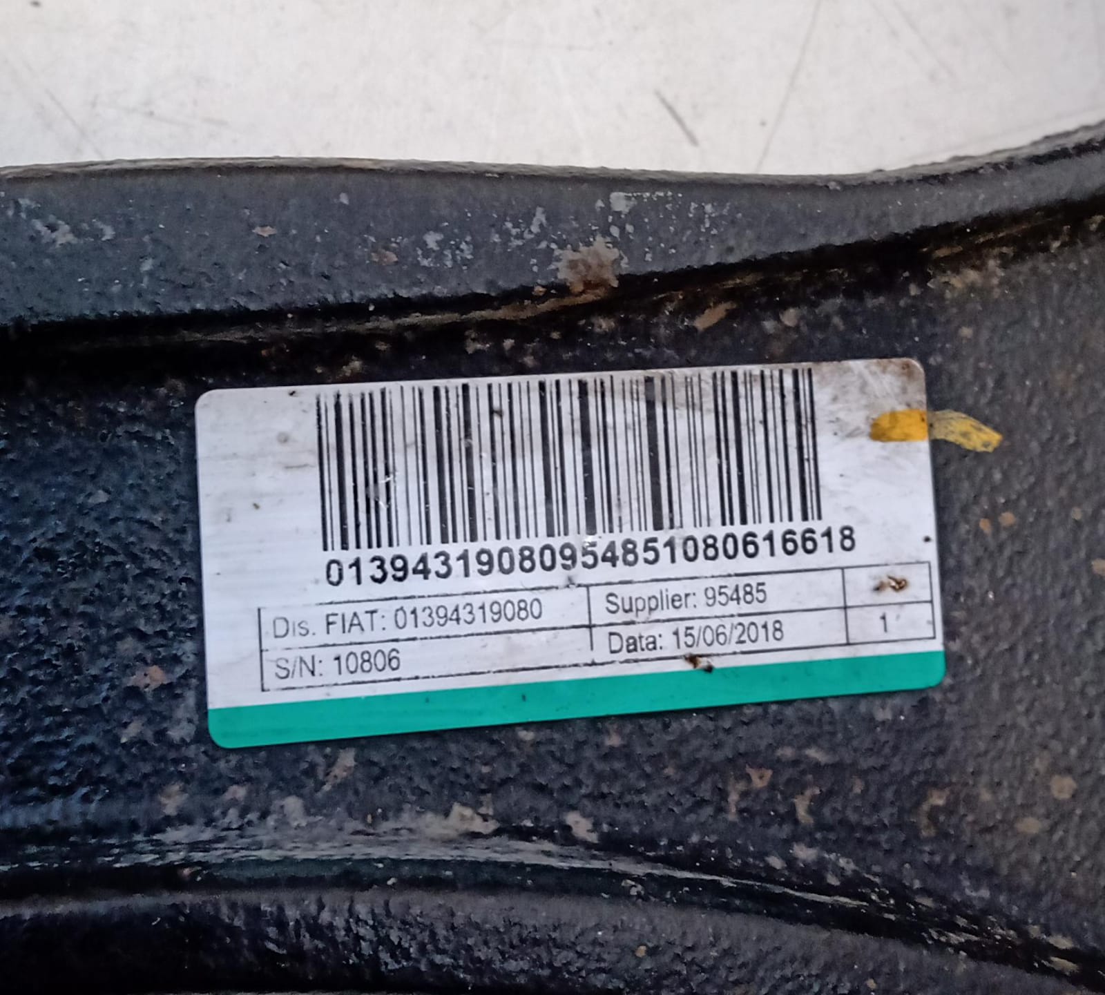 Braccio oscillante anteriore sinistro