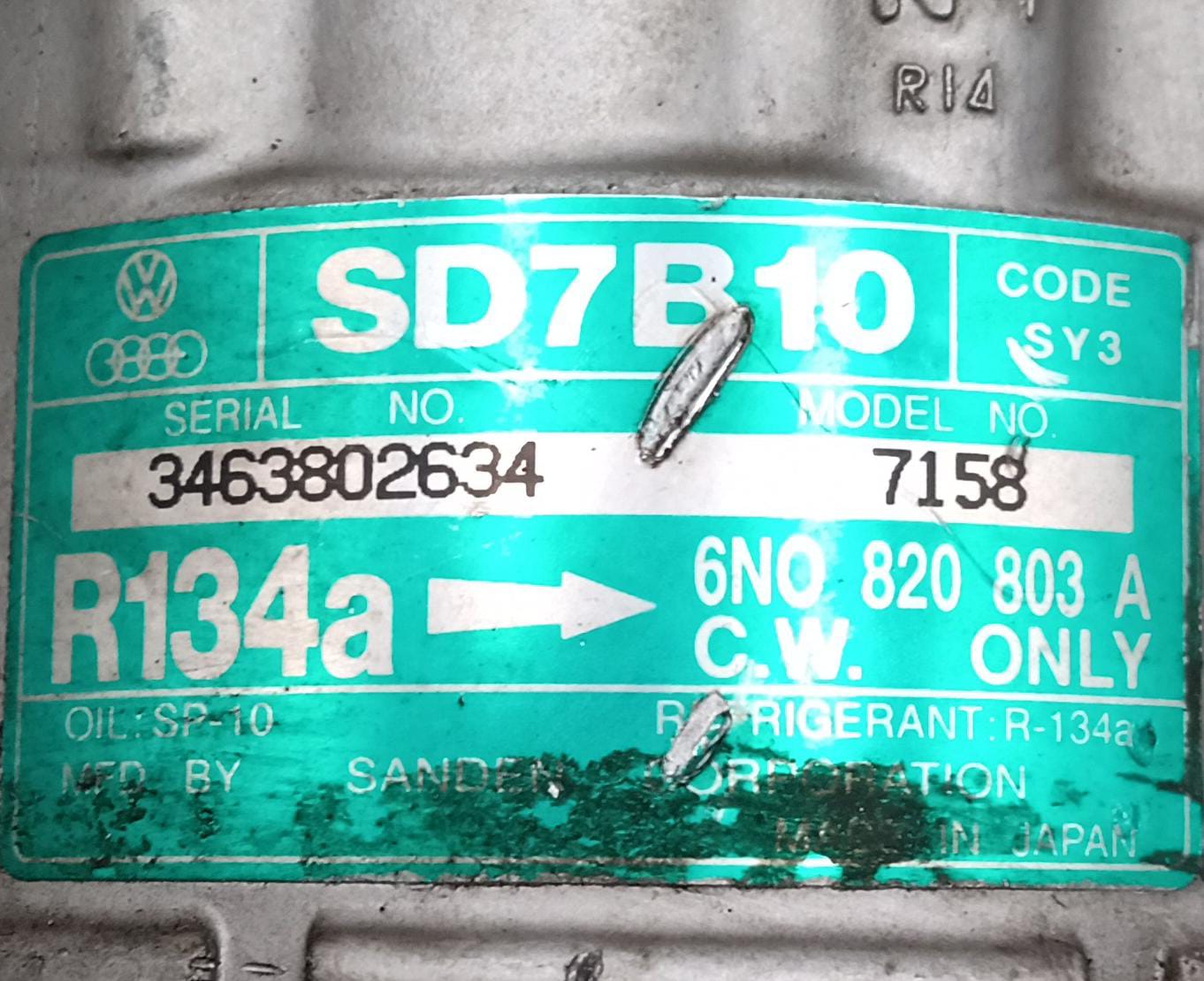 Compressore aria condiazionata