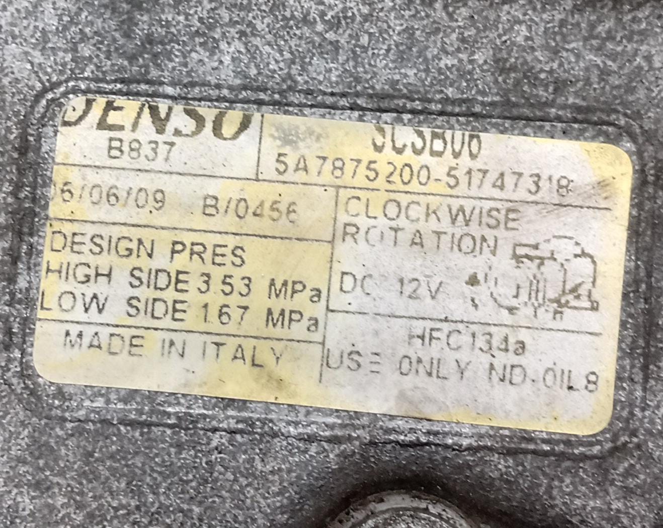 Compressore aria condizionata