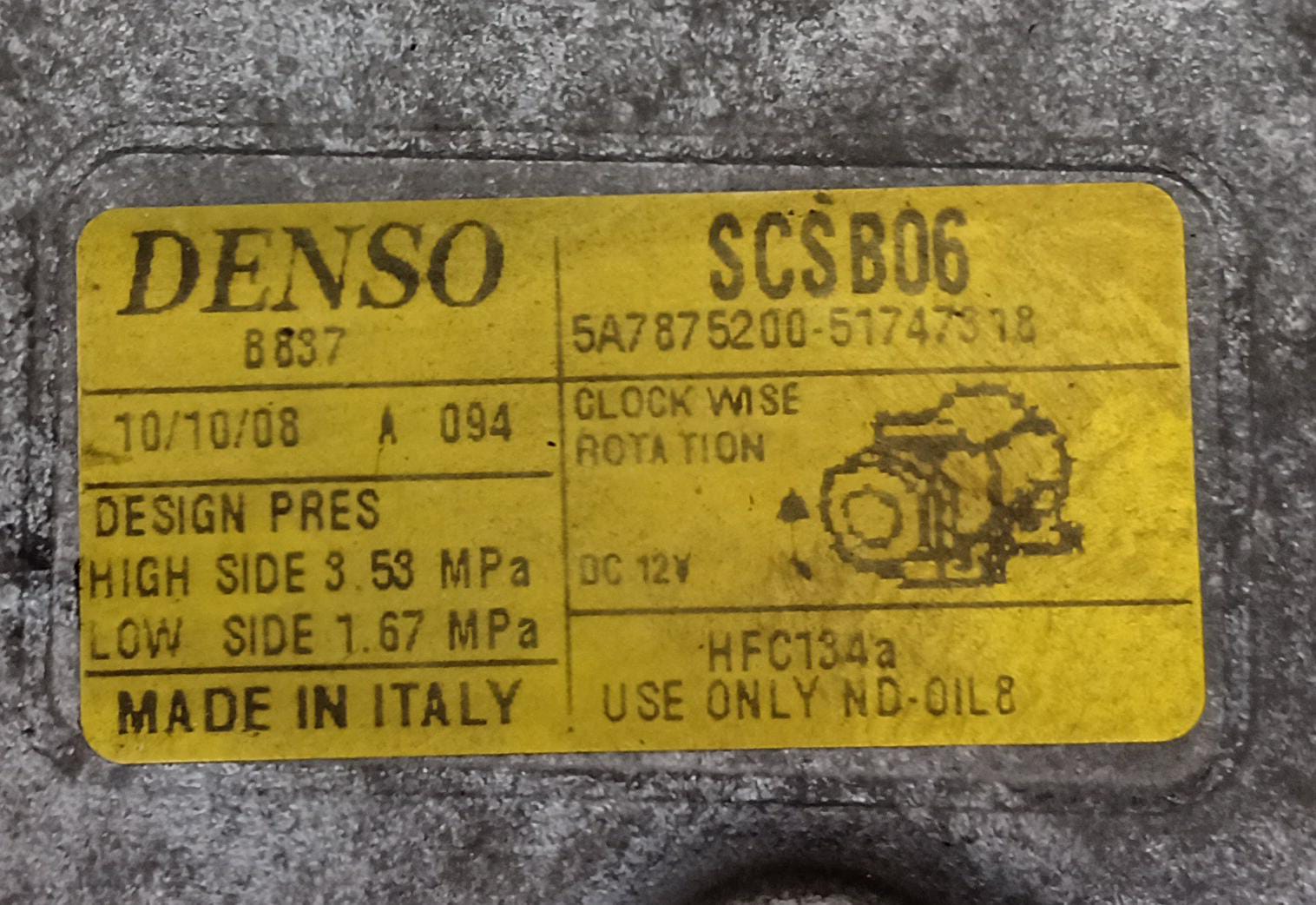 Compressore aria condizionata