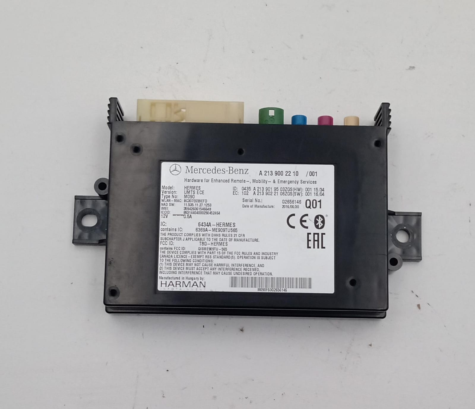 Centralina bluetooth