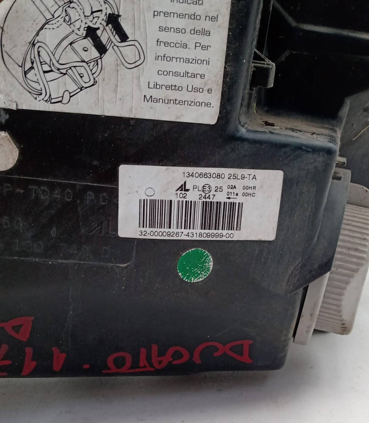 Fanale anteriore destro