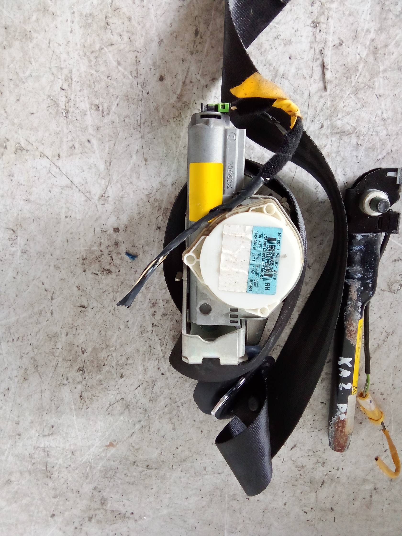 Cintura di sicurezza ant. dx.