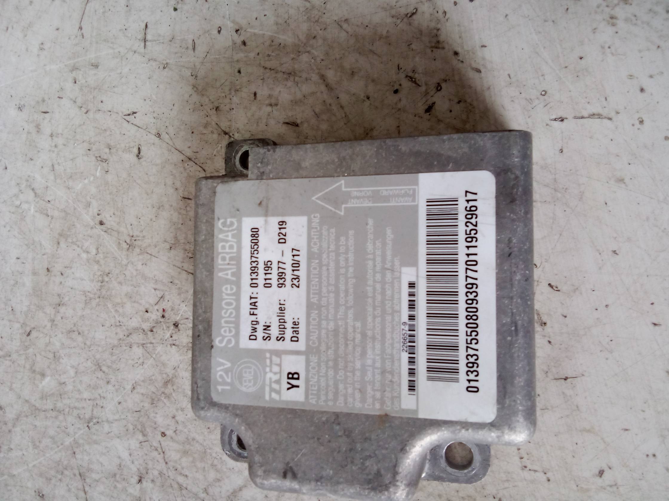 Centralina comando airbag