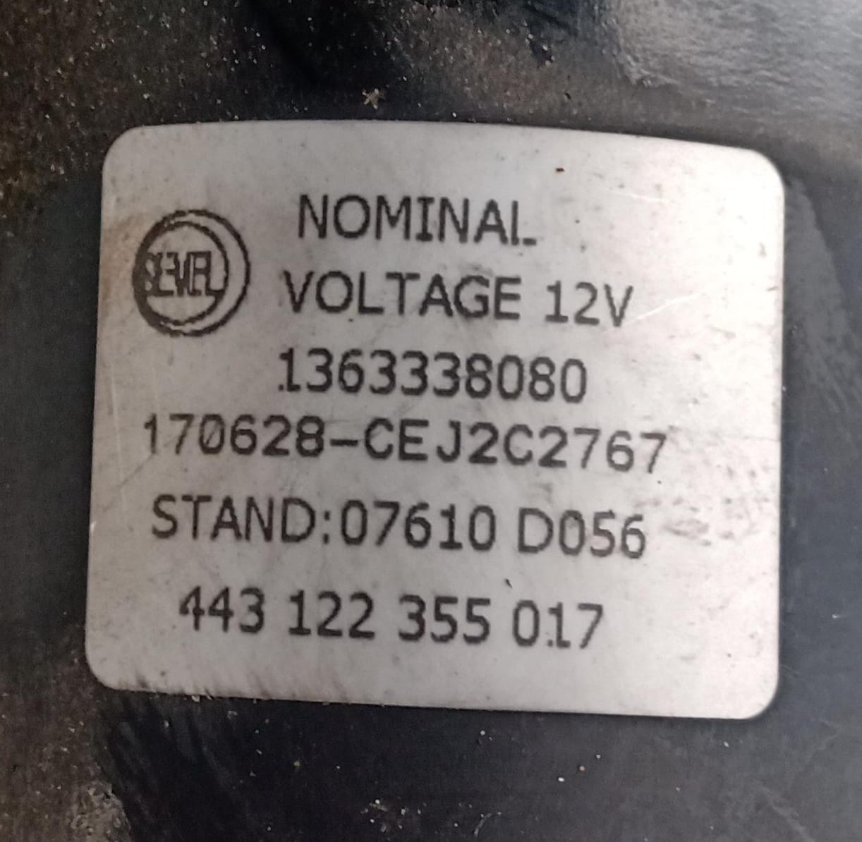 Motorino tergicristalli