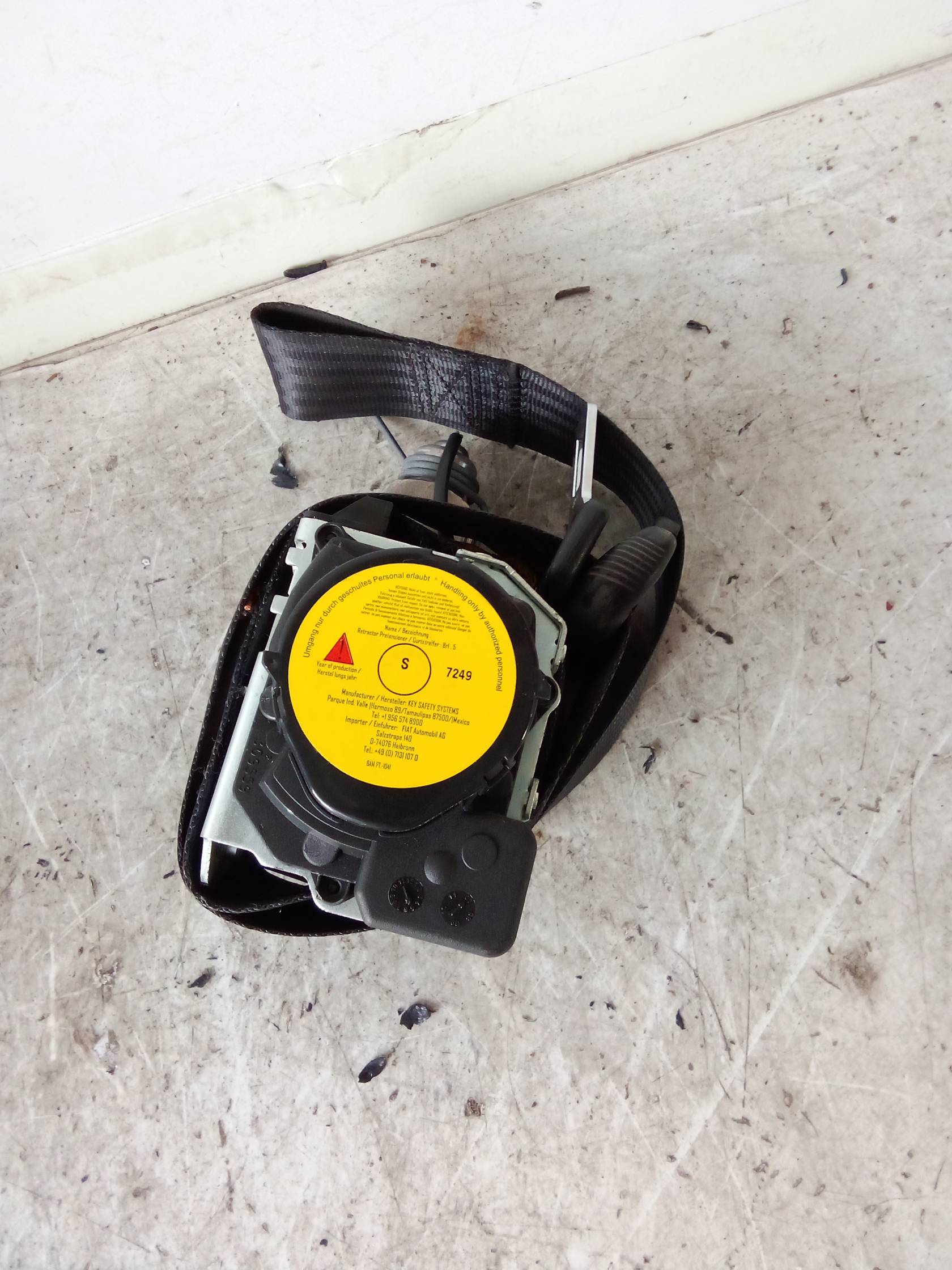 Cintura di sicurezza ant. sx.