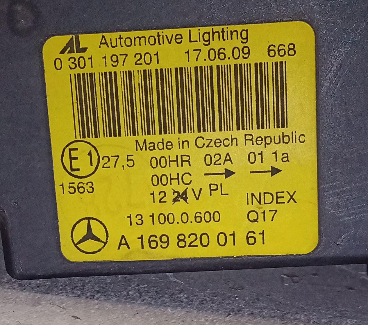 Fanale anteriore sinistro