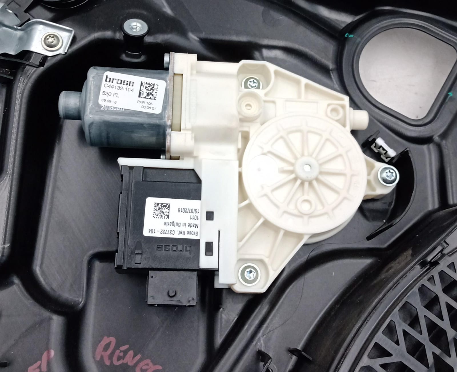 Alzacristallo elettr. porta ant. sx.