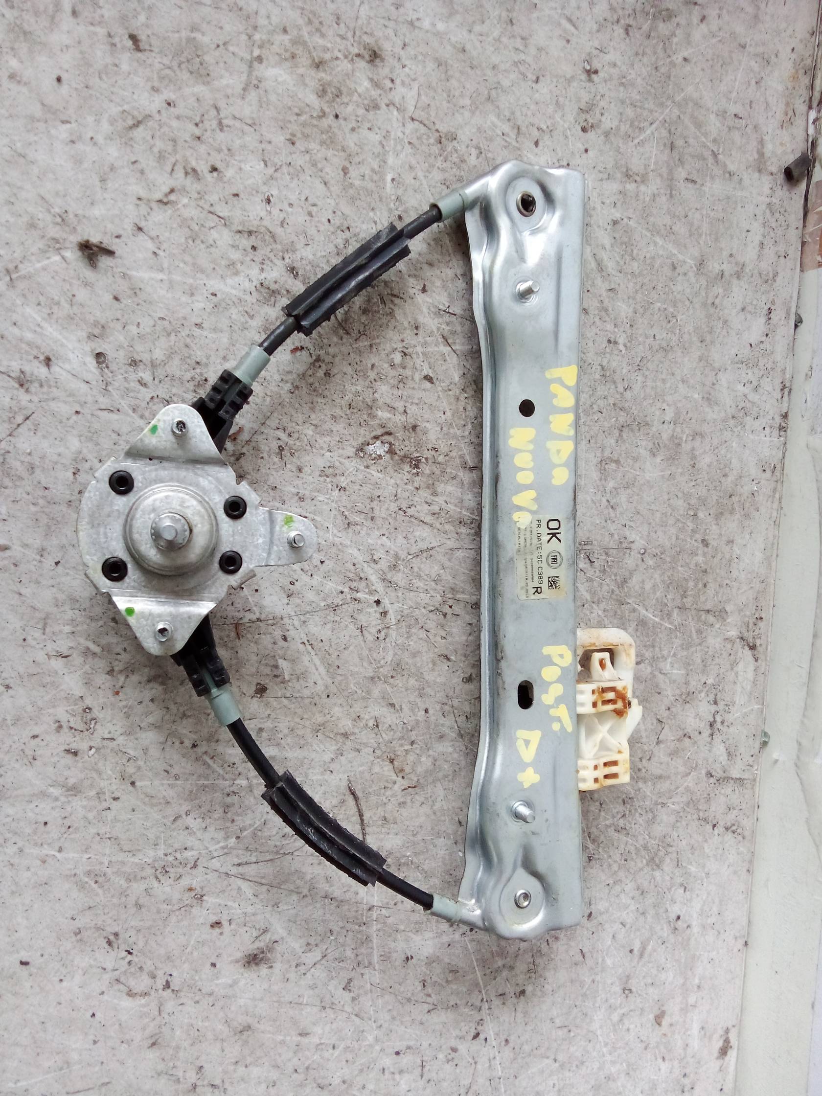 Alzacristallo porta post. dx.