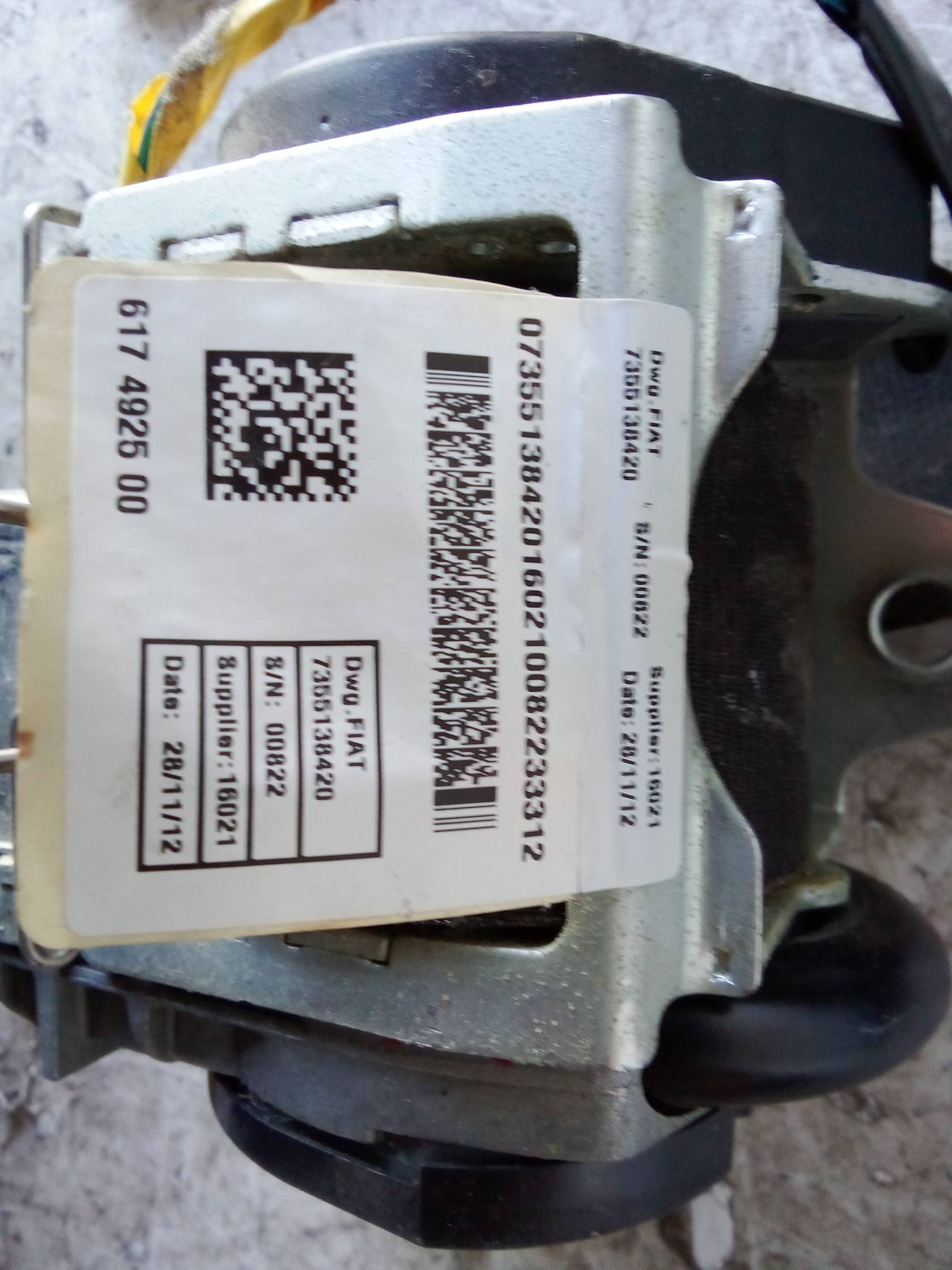 Cintura di sicurezza ant. sx.