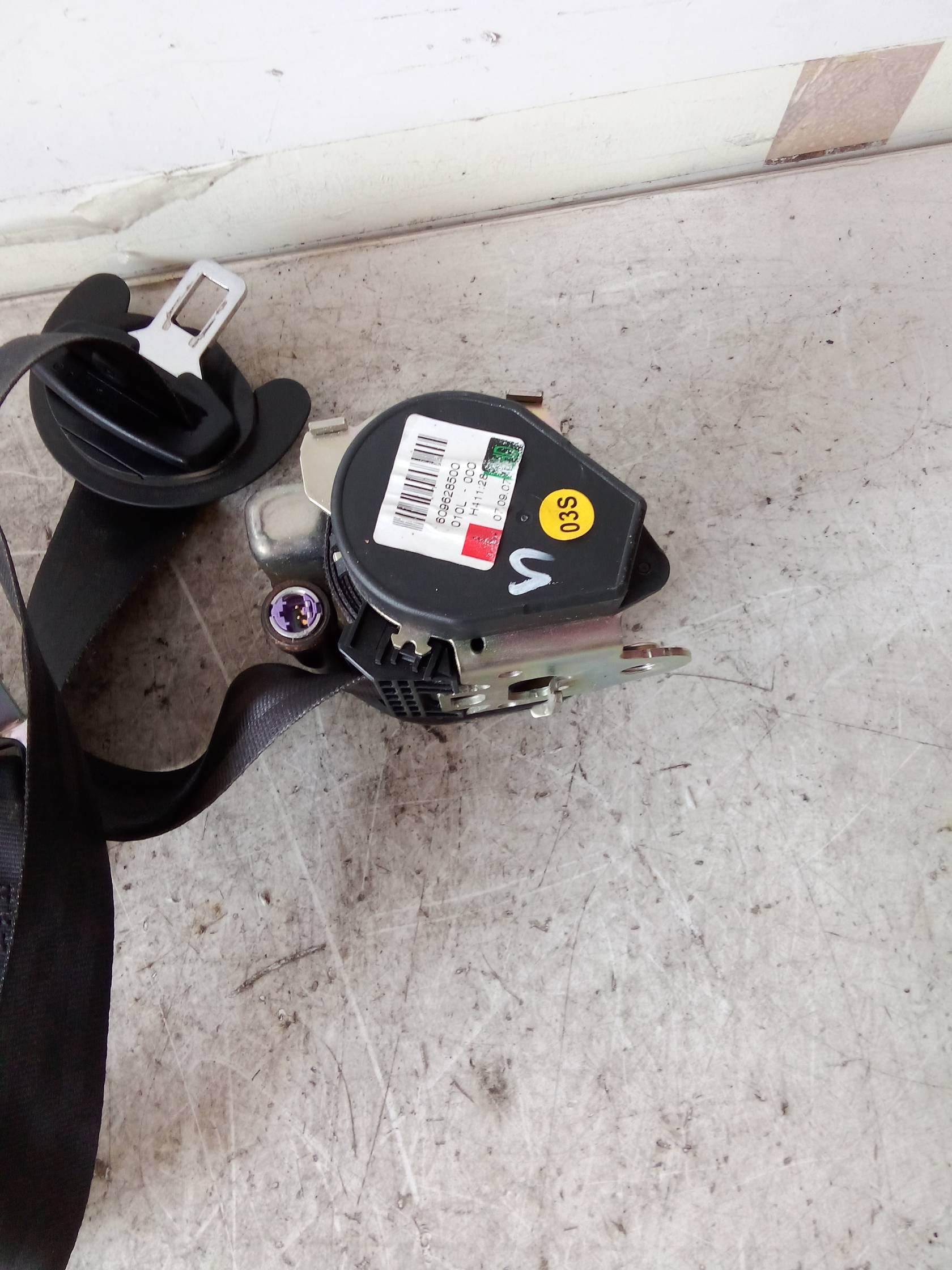 Cintura di sicurezza ant. sx.