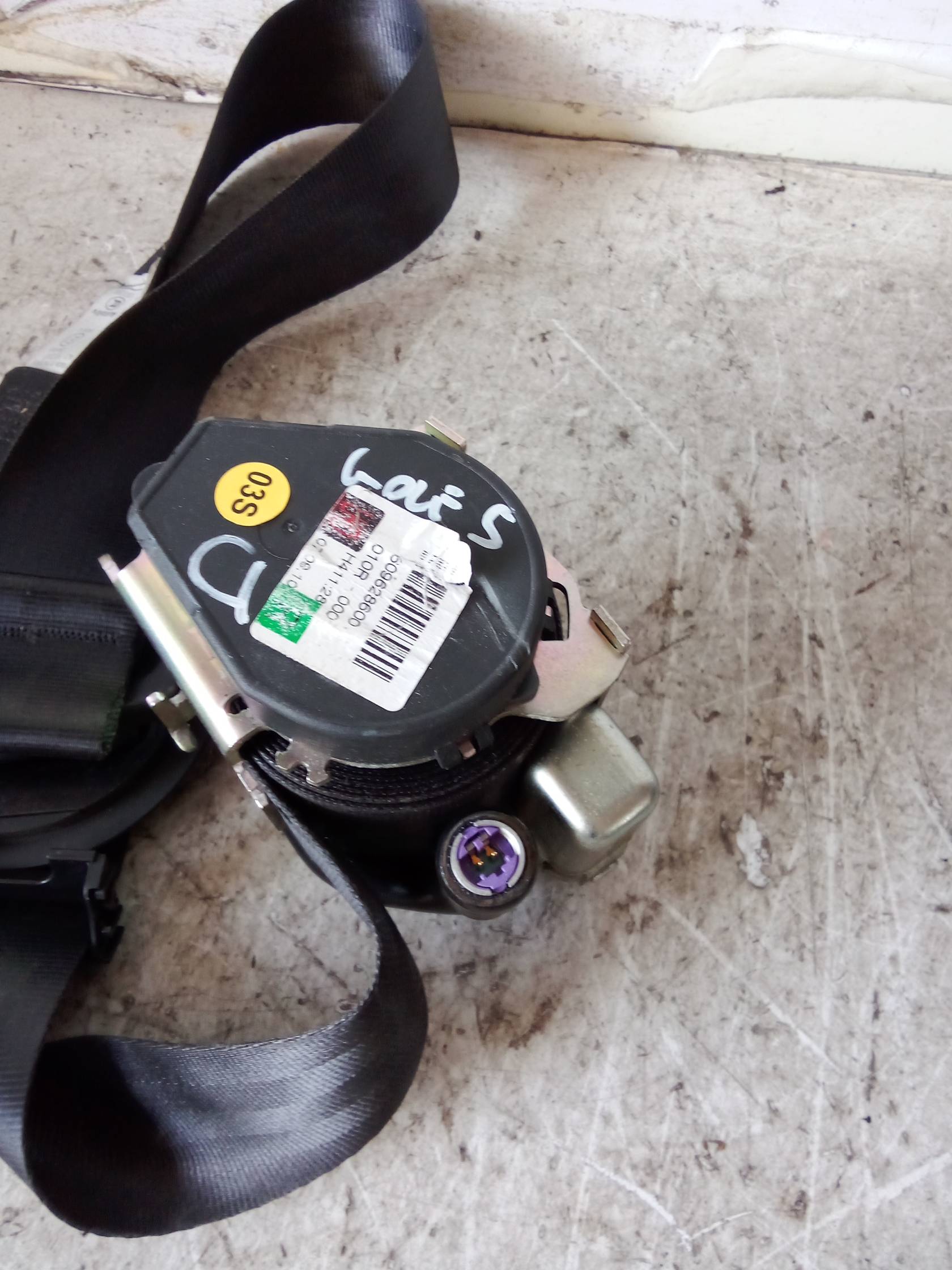 Cintura di sicurezza ant. dx.