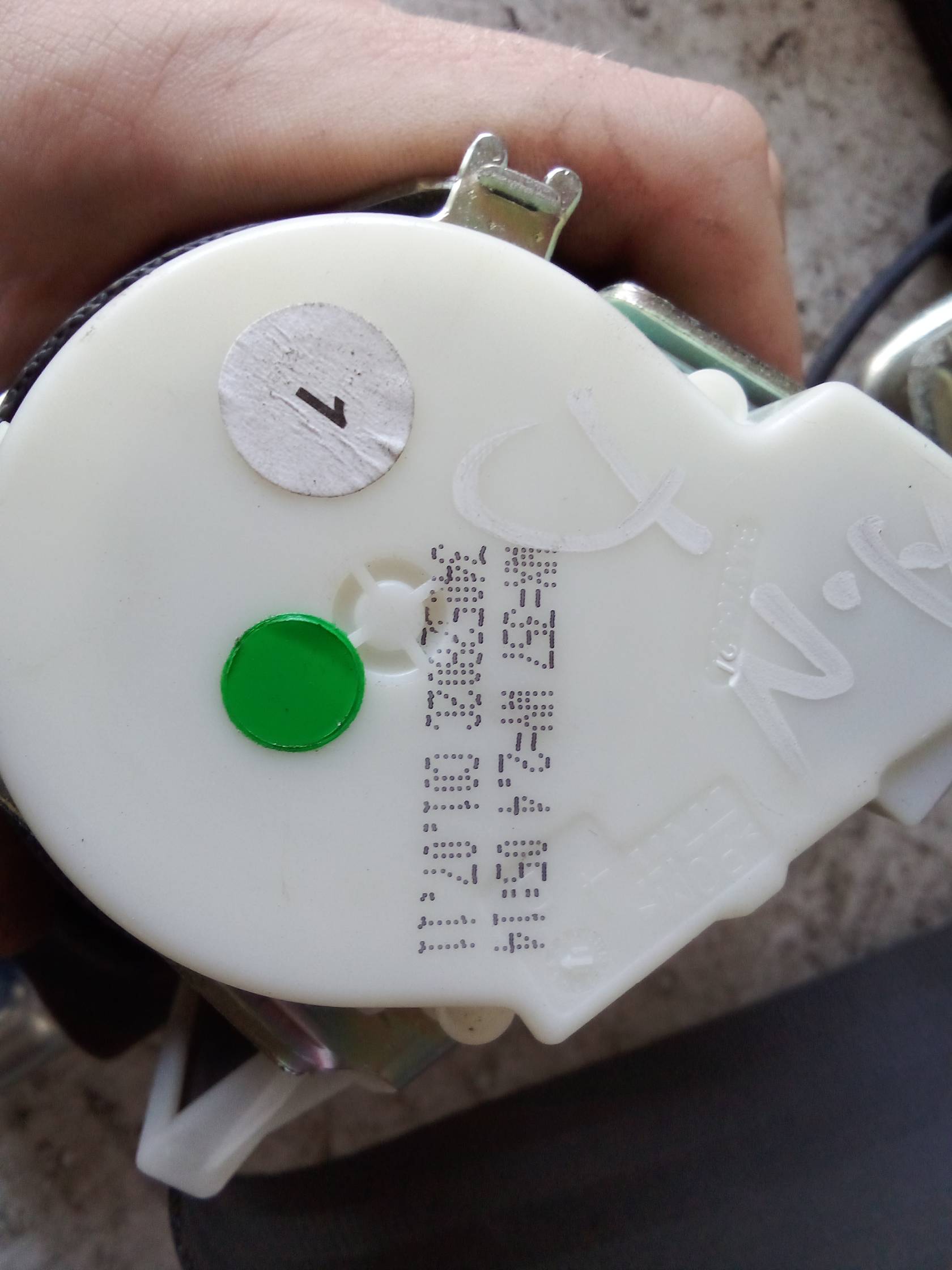 Cintura di sicurezza ant. dx.