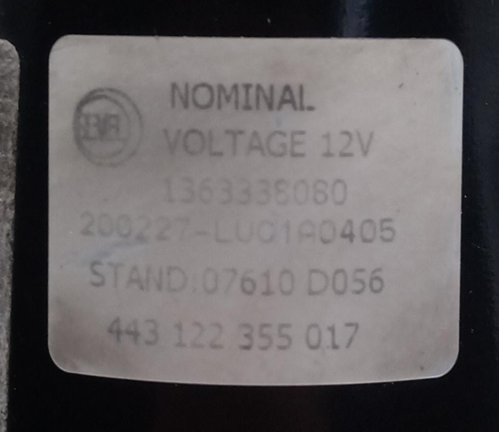 Motorino tergicristalli