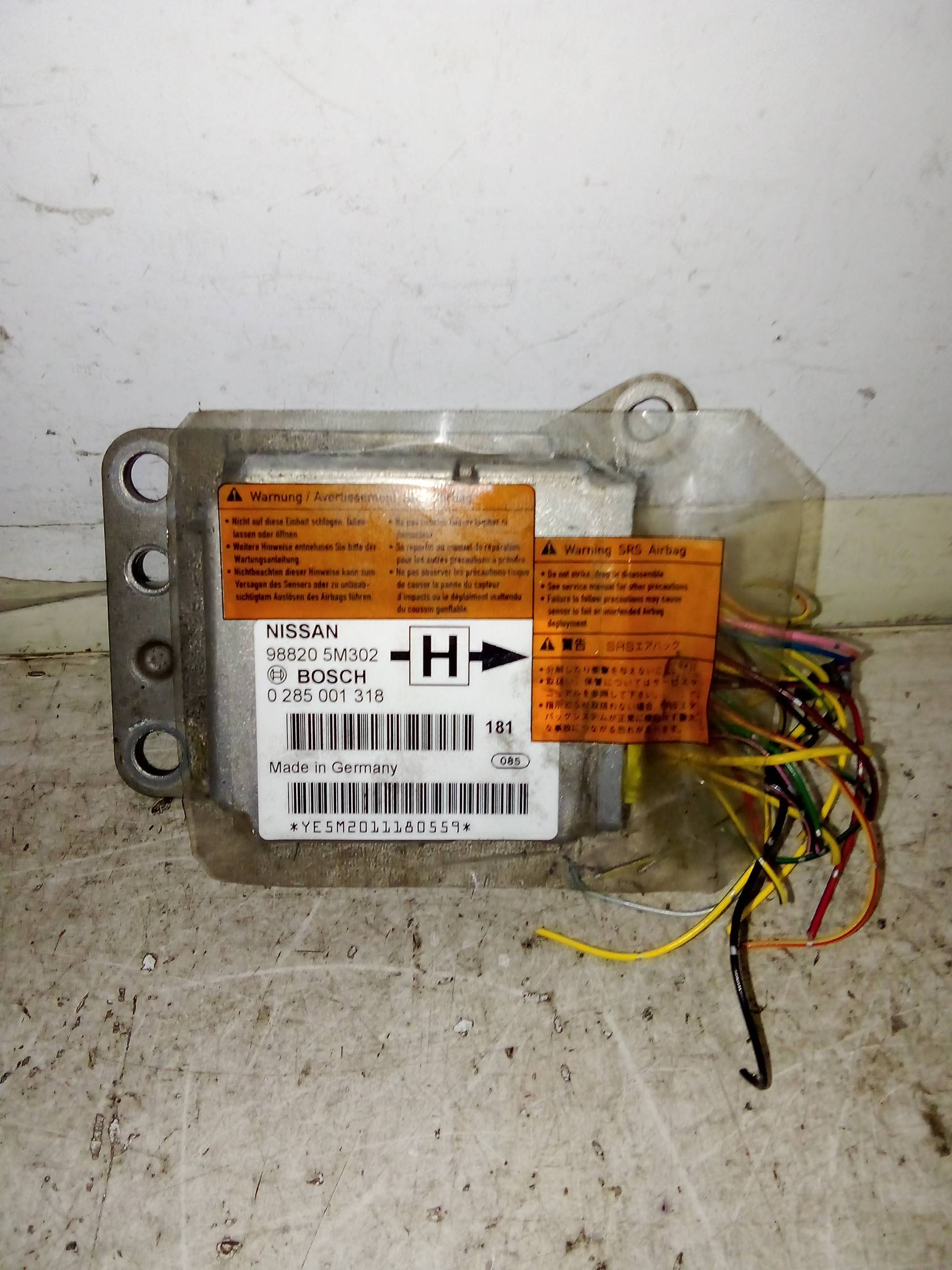 Centralina comando airbag