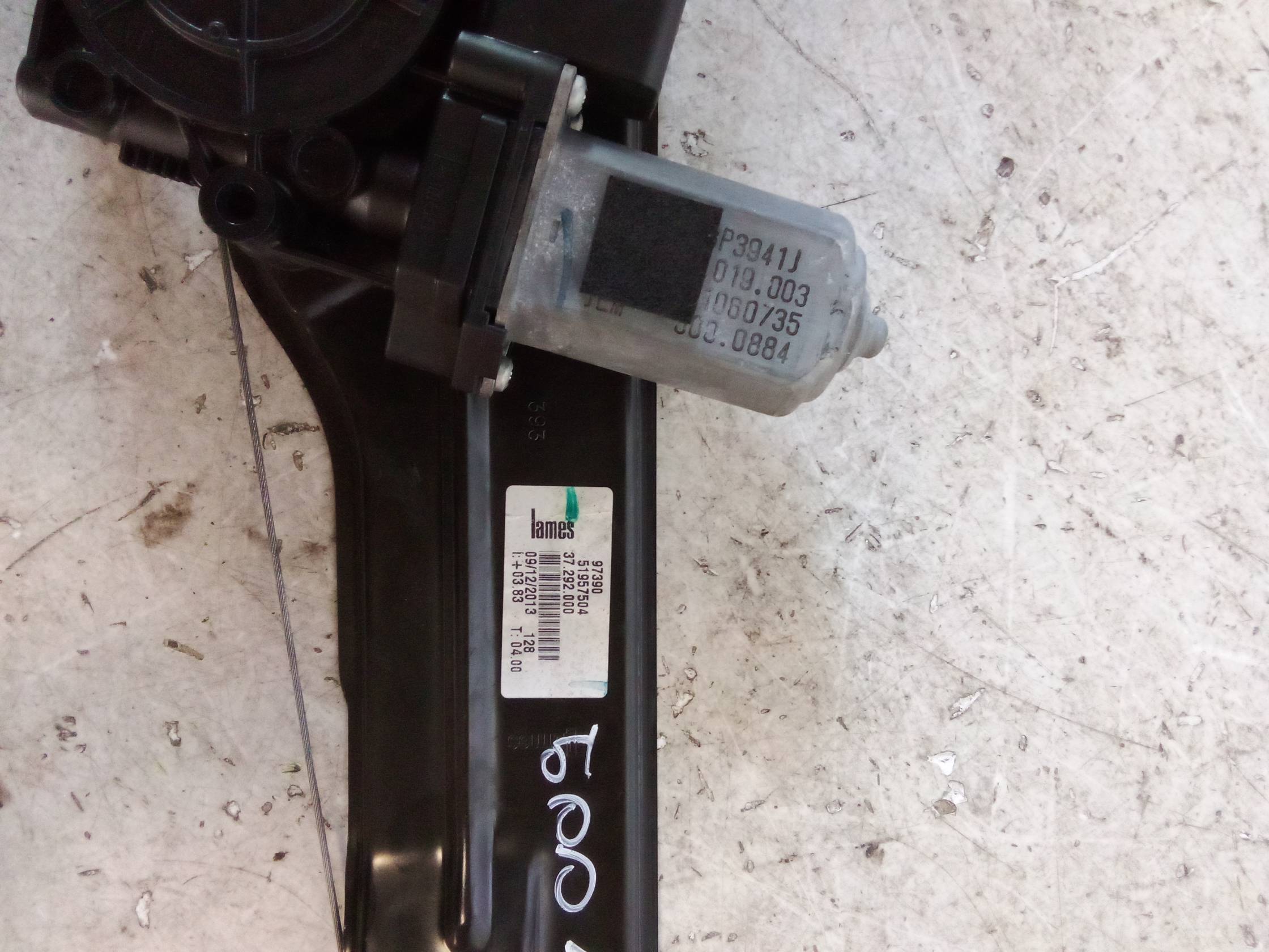 Alzacristallo elettr. porta ant. sx.