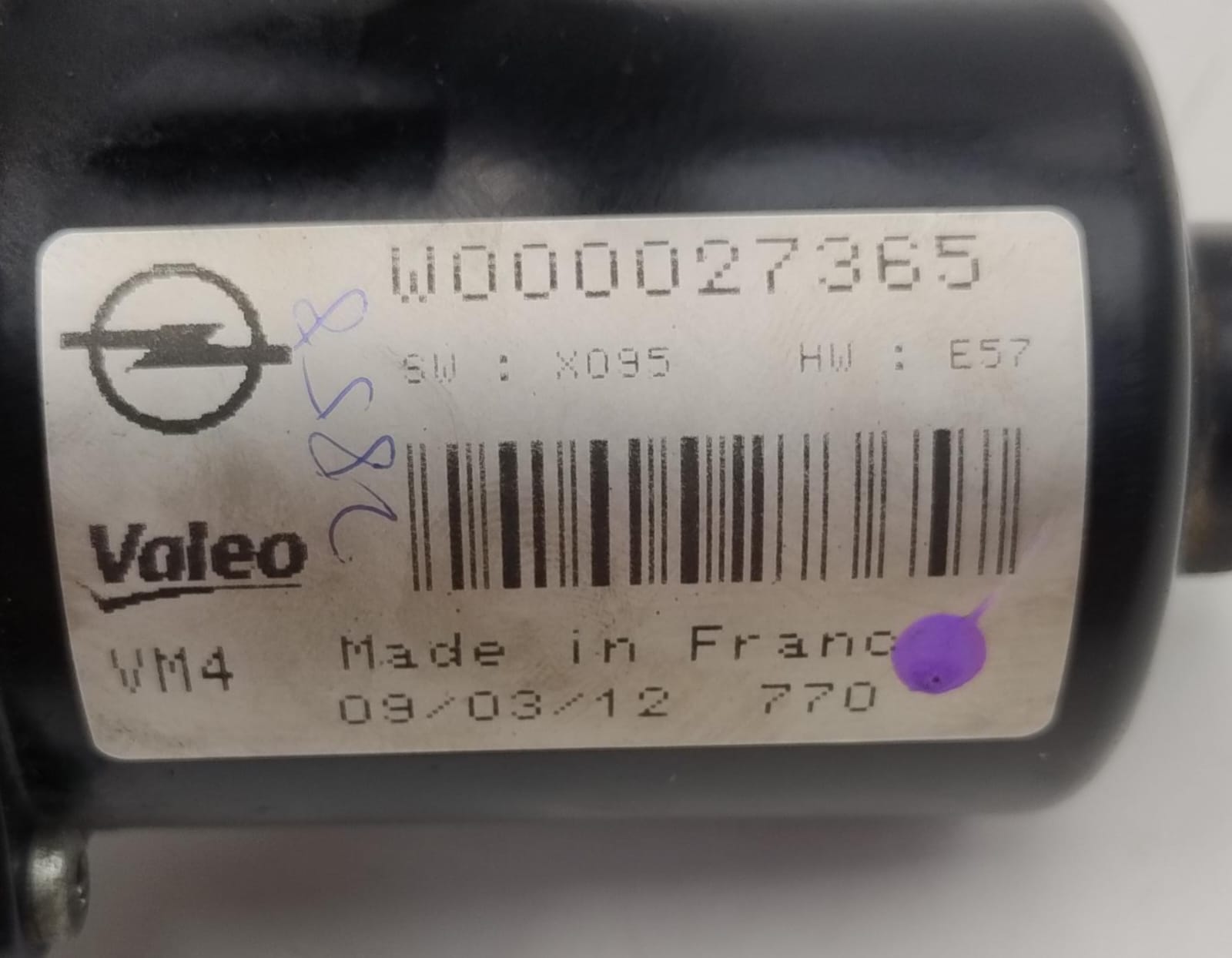 Motorino tergicristalli destro