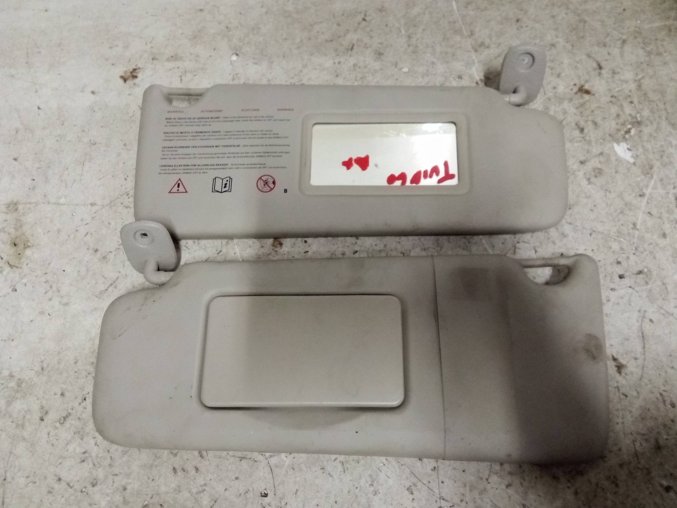 Aletta parasole parabrezza sx.