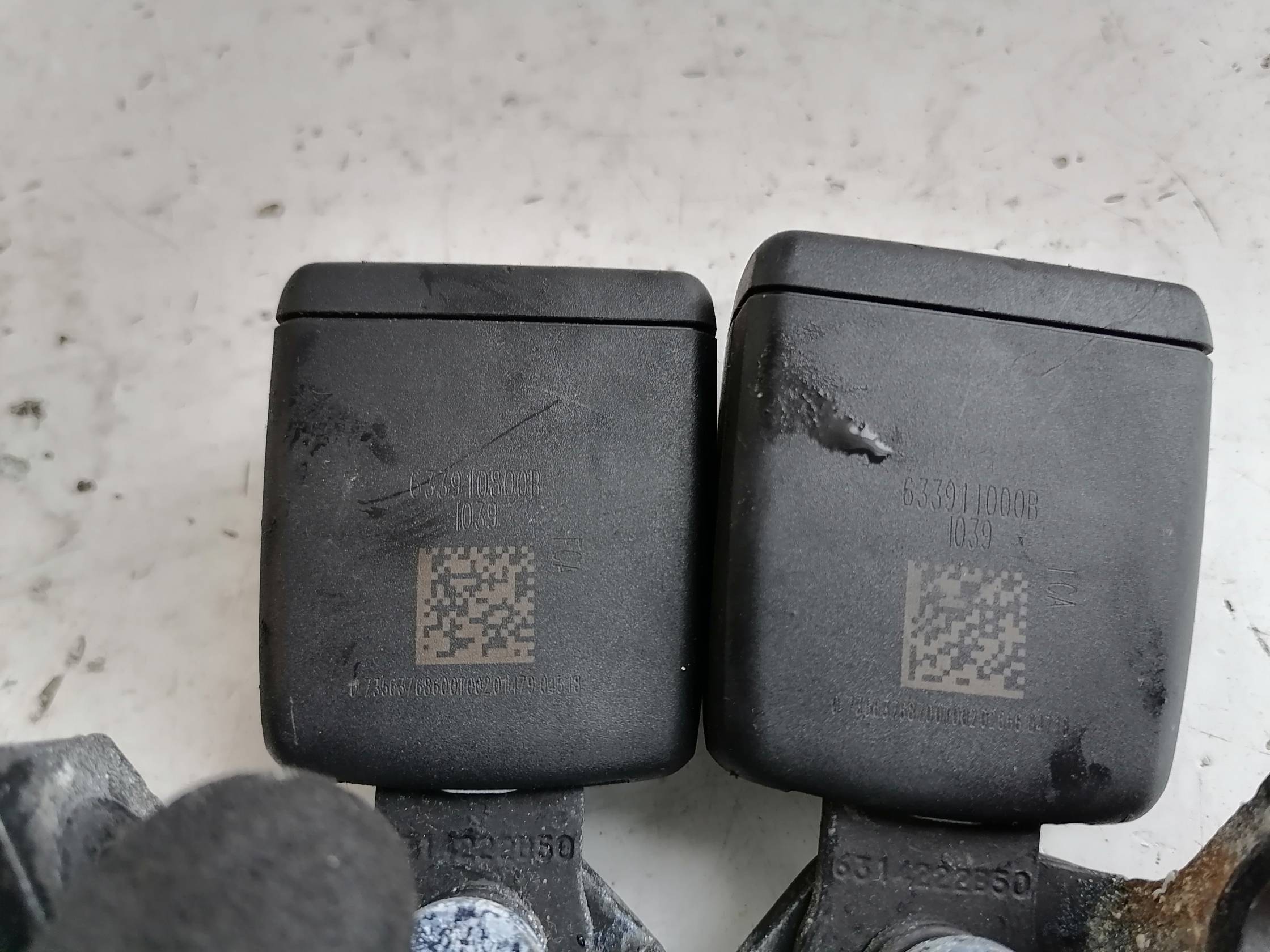 Aggancio cintura di sicurezza post. dx.