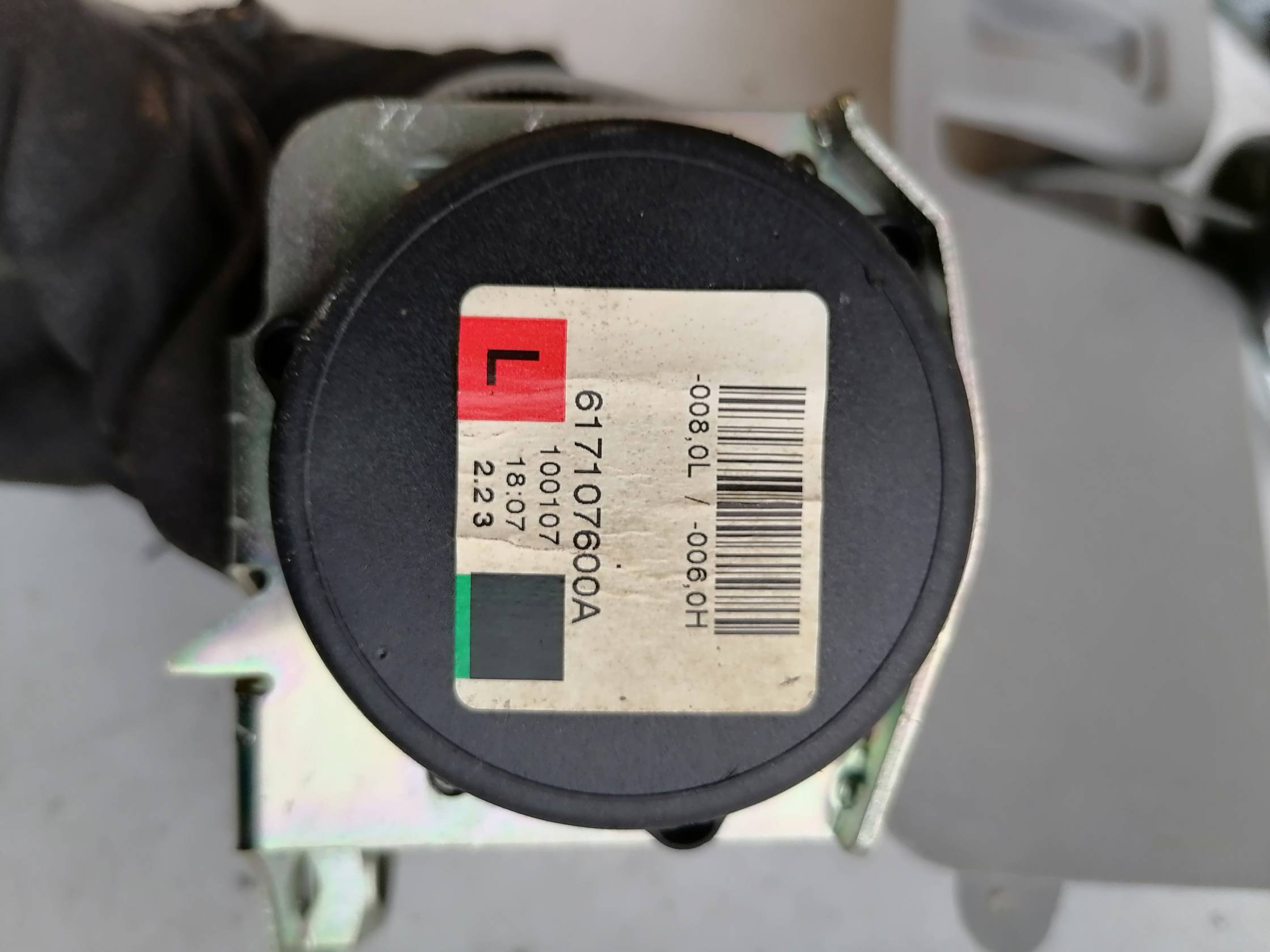 Cintura di sicurezza ant. sx.