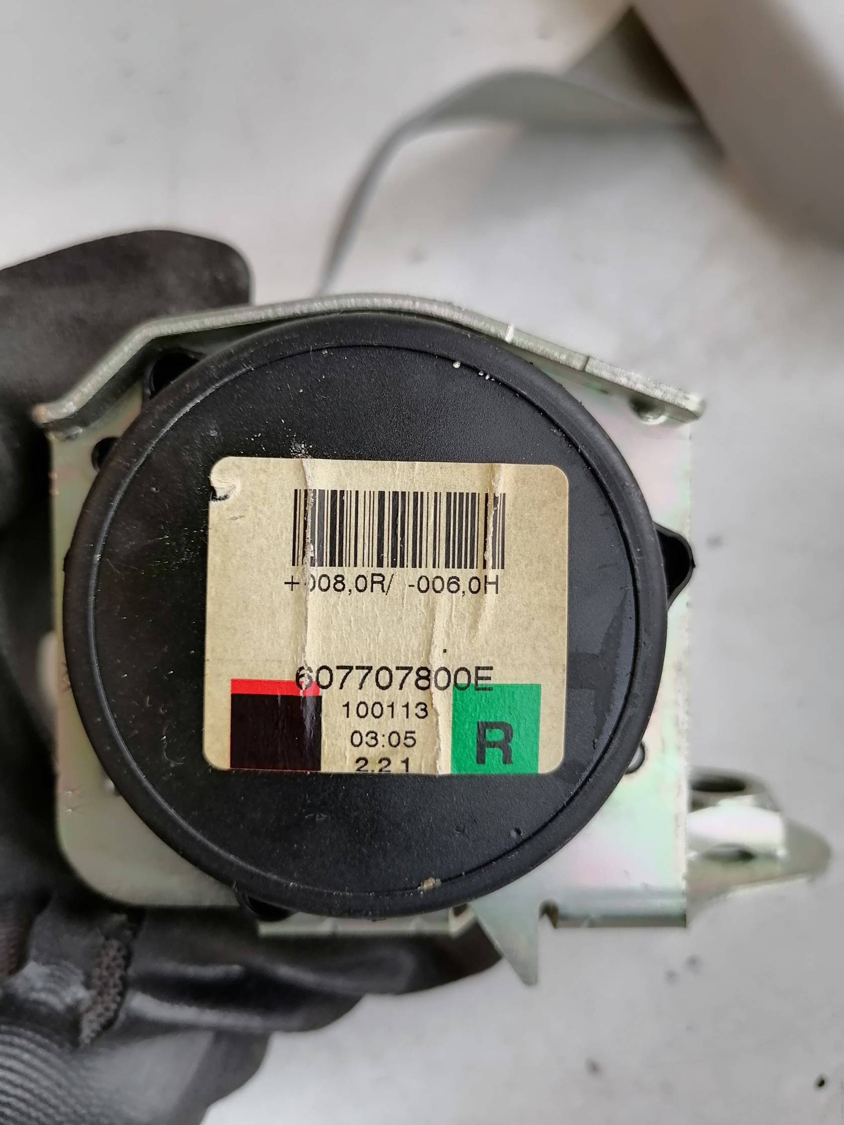 Cintura di sicurezza ant. dx.