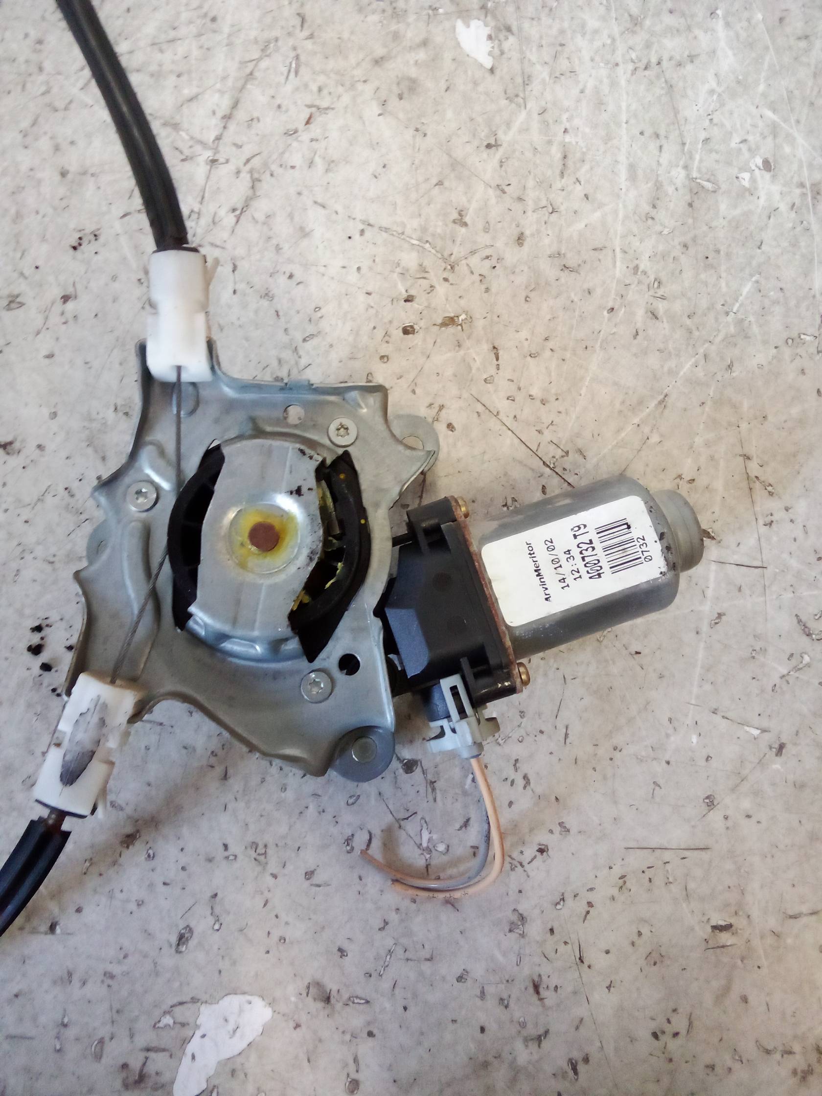 Alzacristallo elettr. porta ant. con motorino dx.