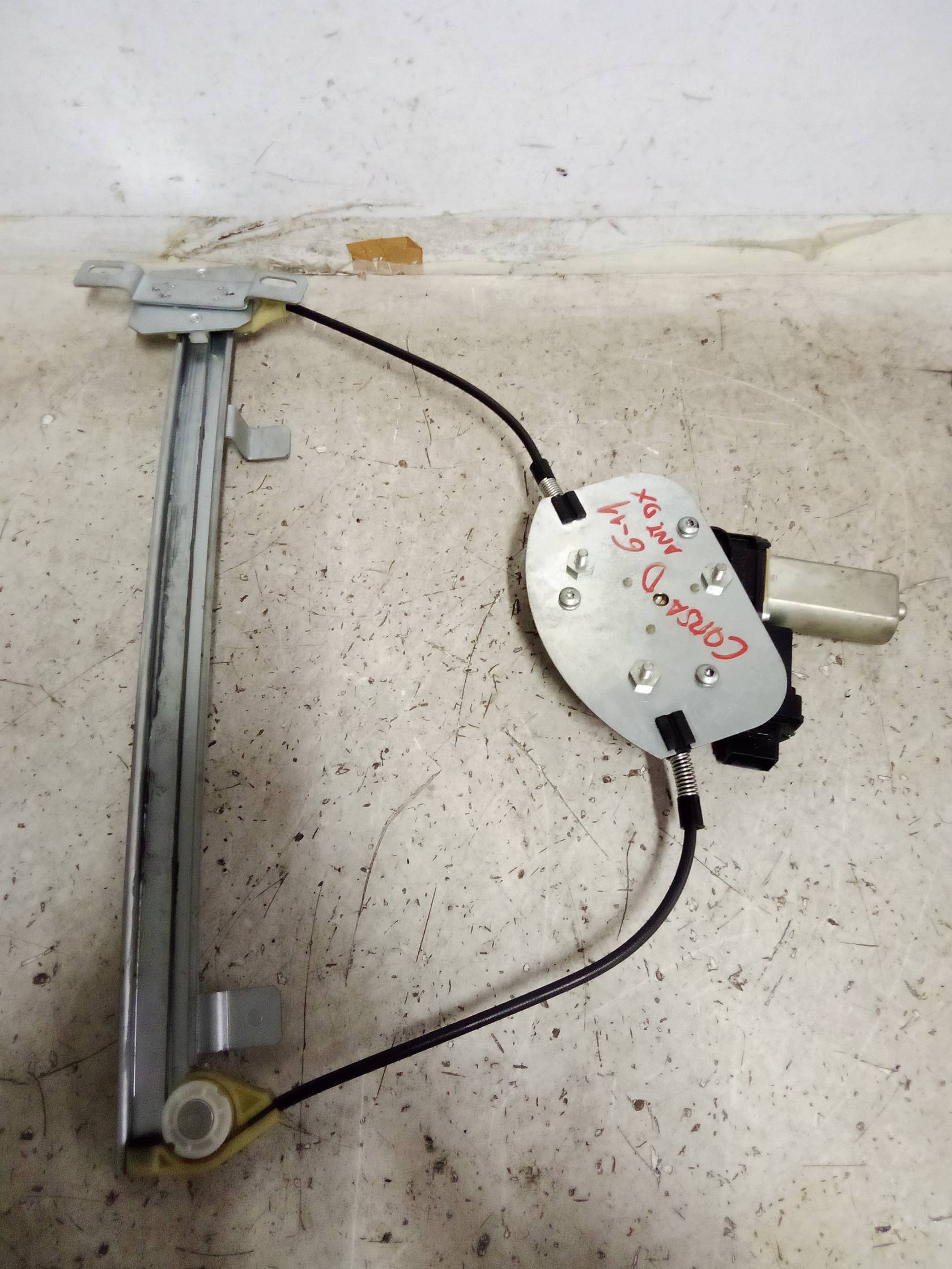 Alzacristallo elettr. porta ant. dx.