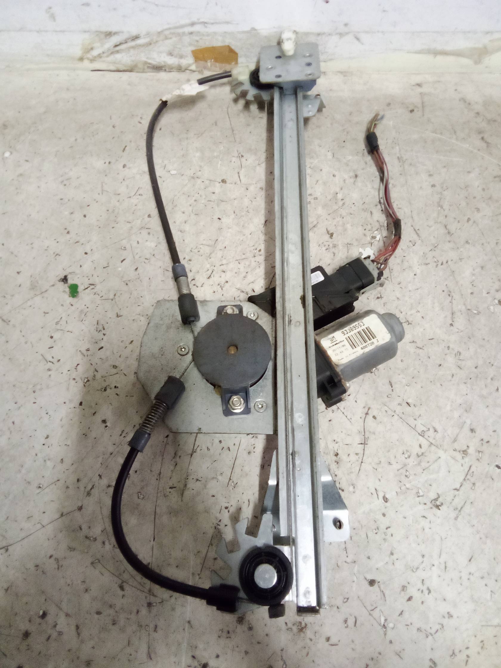 Alzacristallo elettr. porta post. sx.