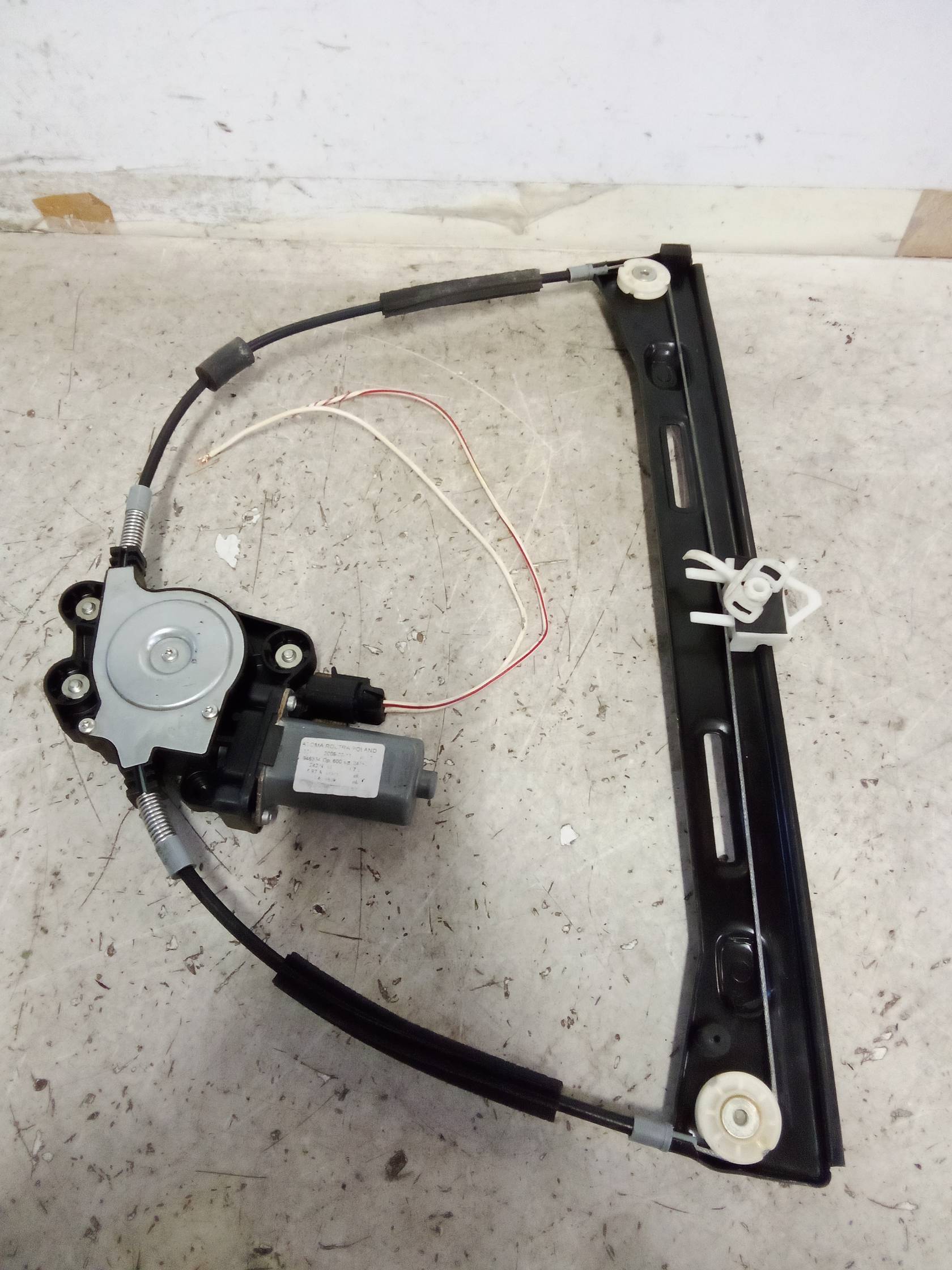 Alzacristallo elettr. porta ant. con motorino dx.