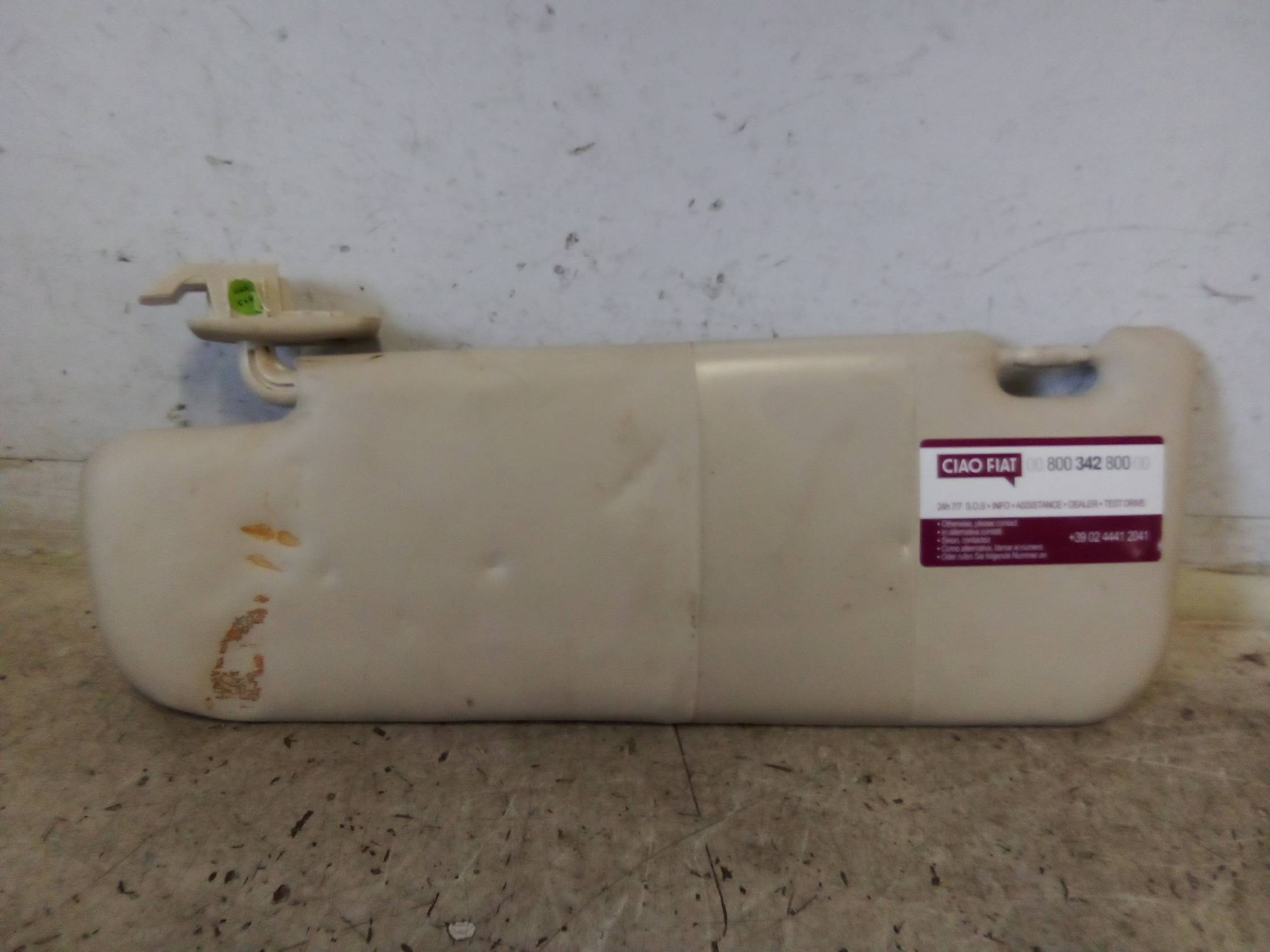 Aletta parasole parabrezza sx.