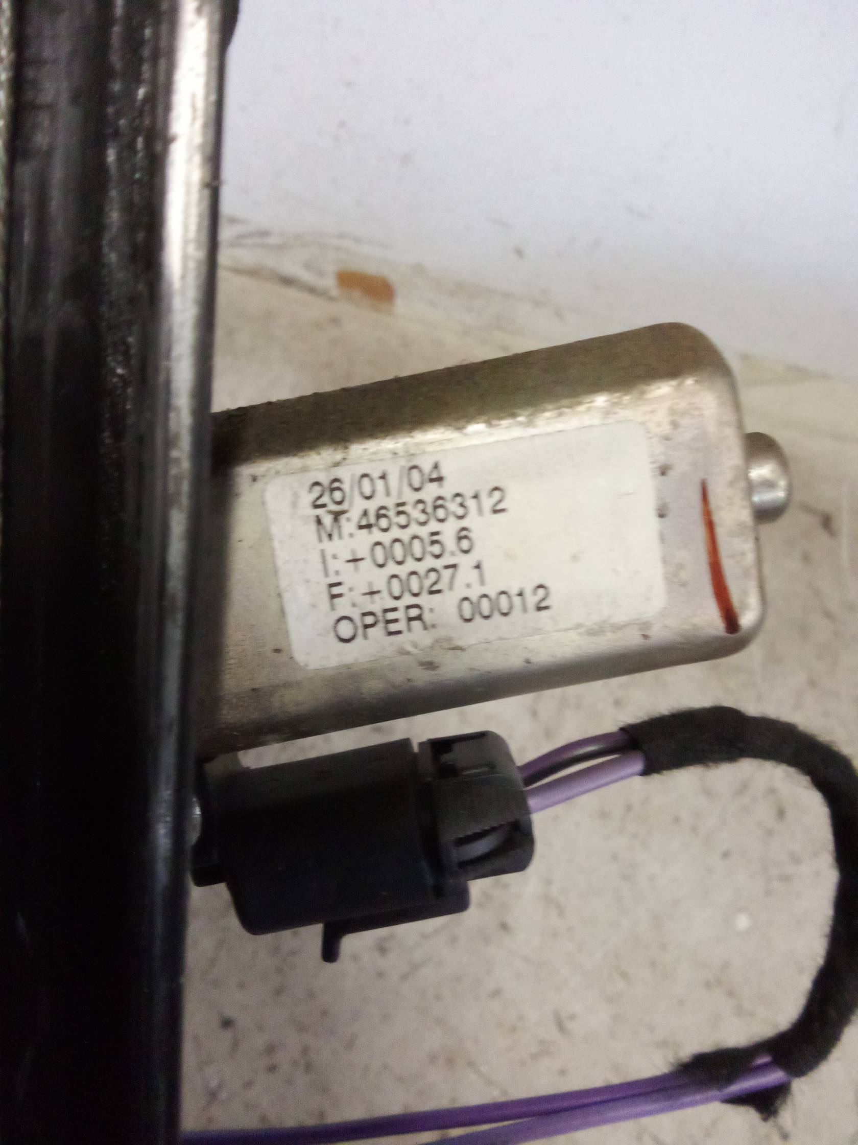 Alzacristallo elettr. porta ant. sx.