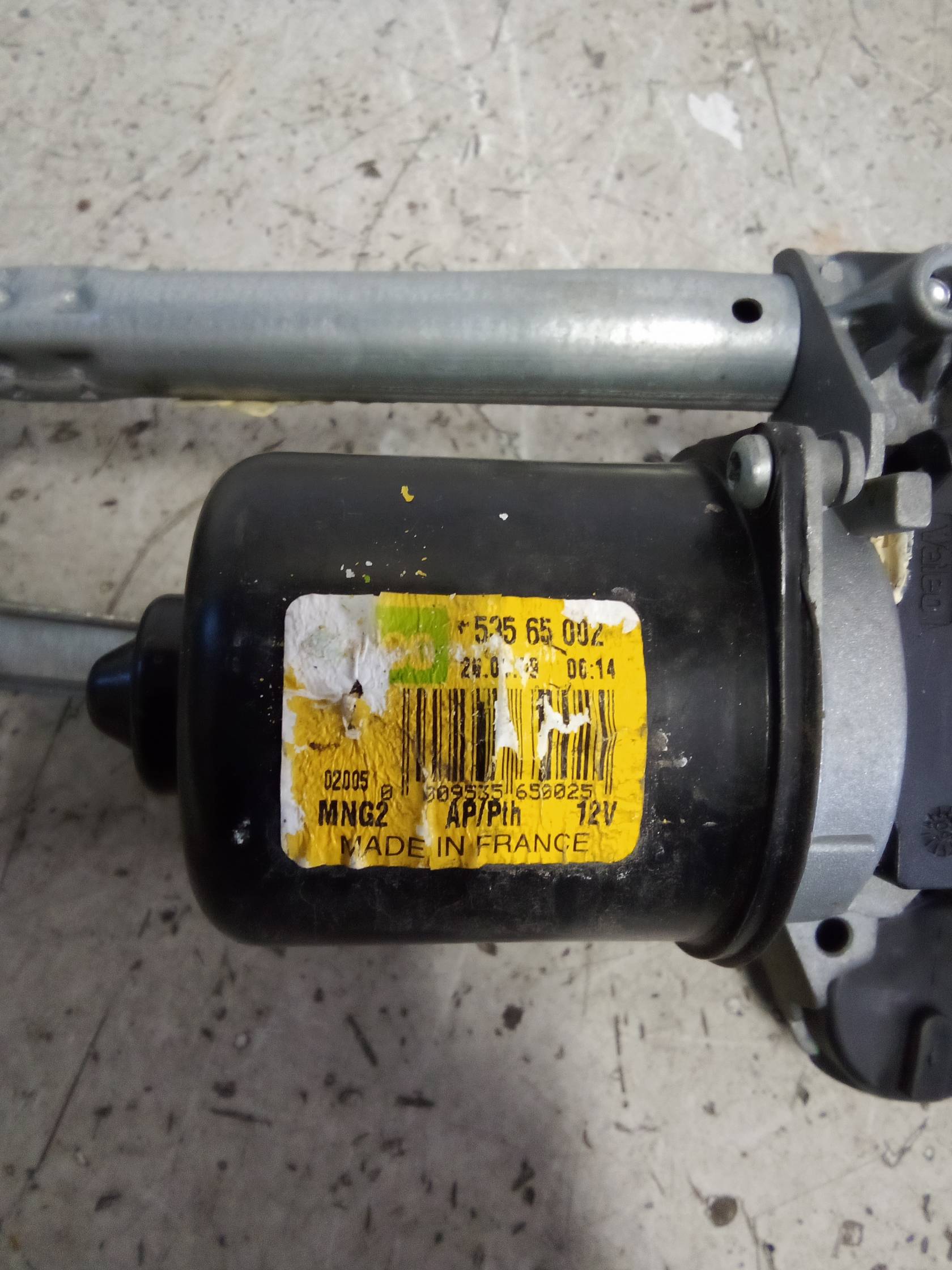 Meccanismo tergiparabrezza con motorino