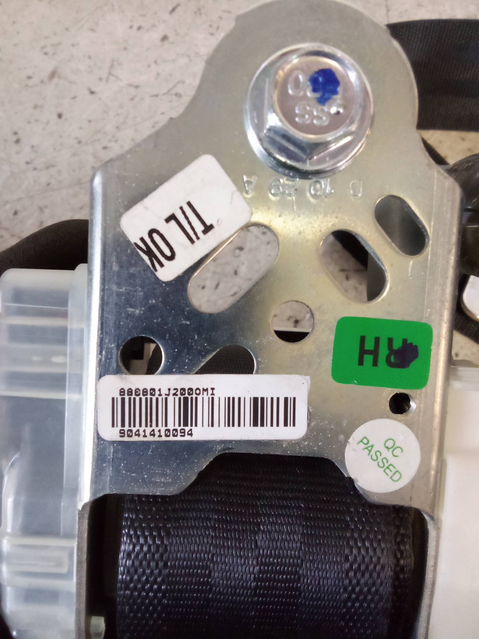 Cintura di sicurezza ant. dx.