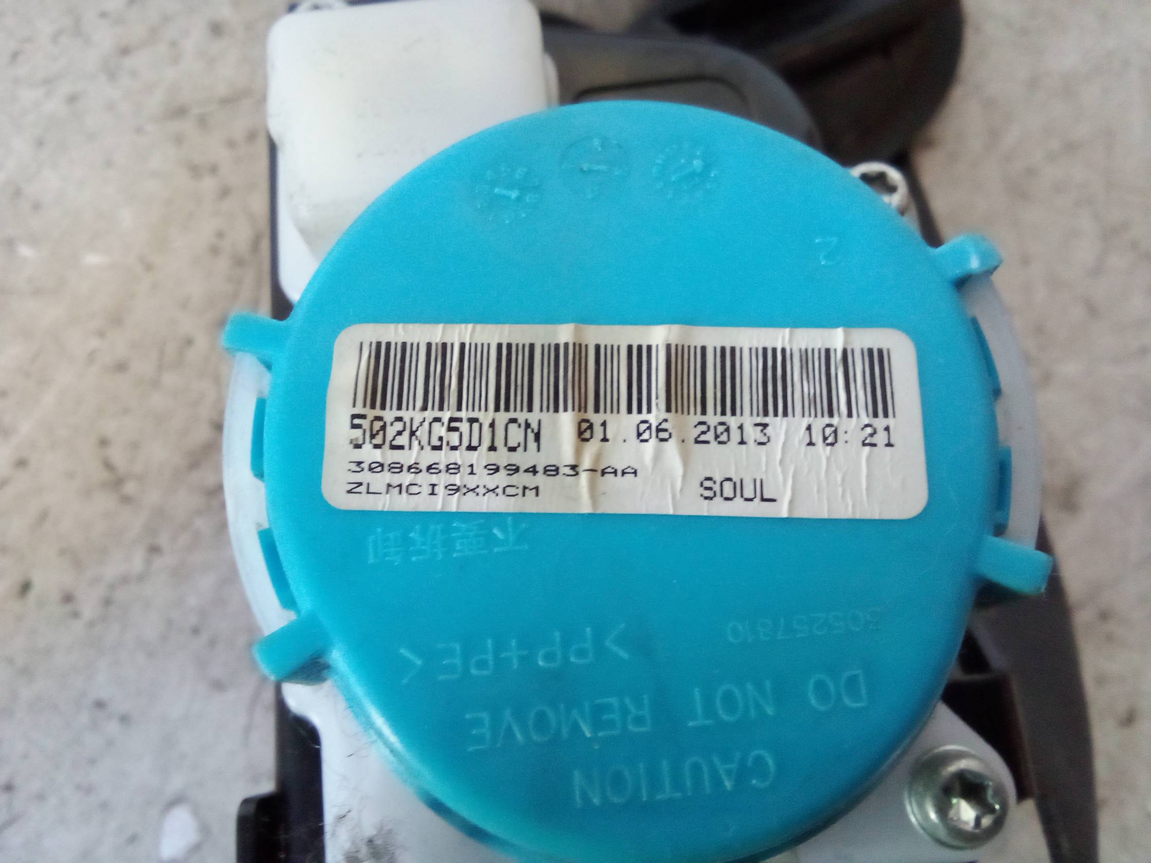 Cintura di sicurezza ant. sx.